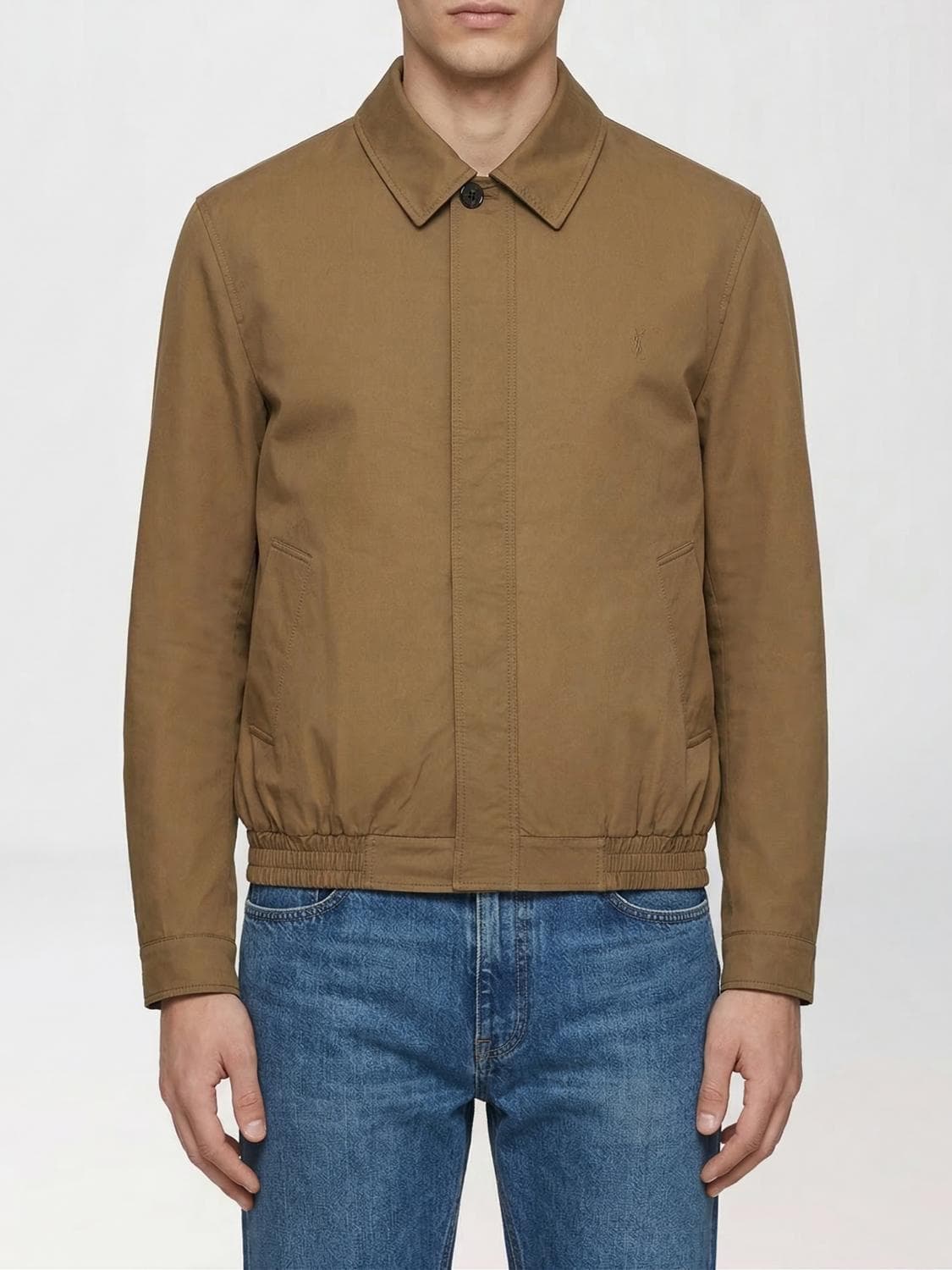 Saint Laurent Cassandre Cotton Overshirt
