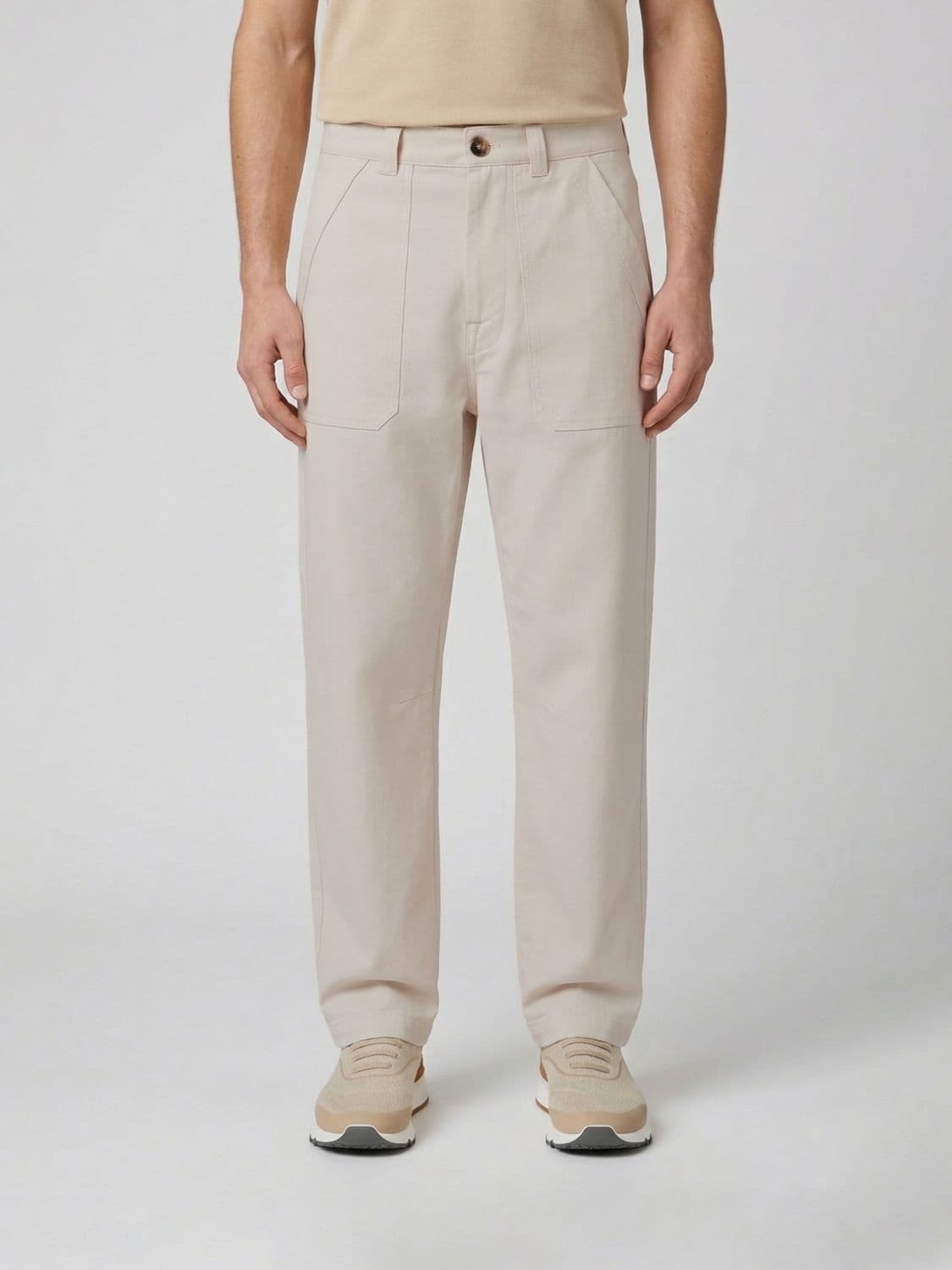 Brunello Cucinelli Linen and Cotton Trousers