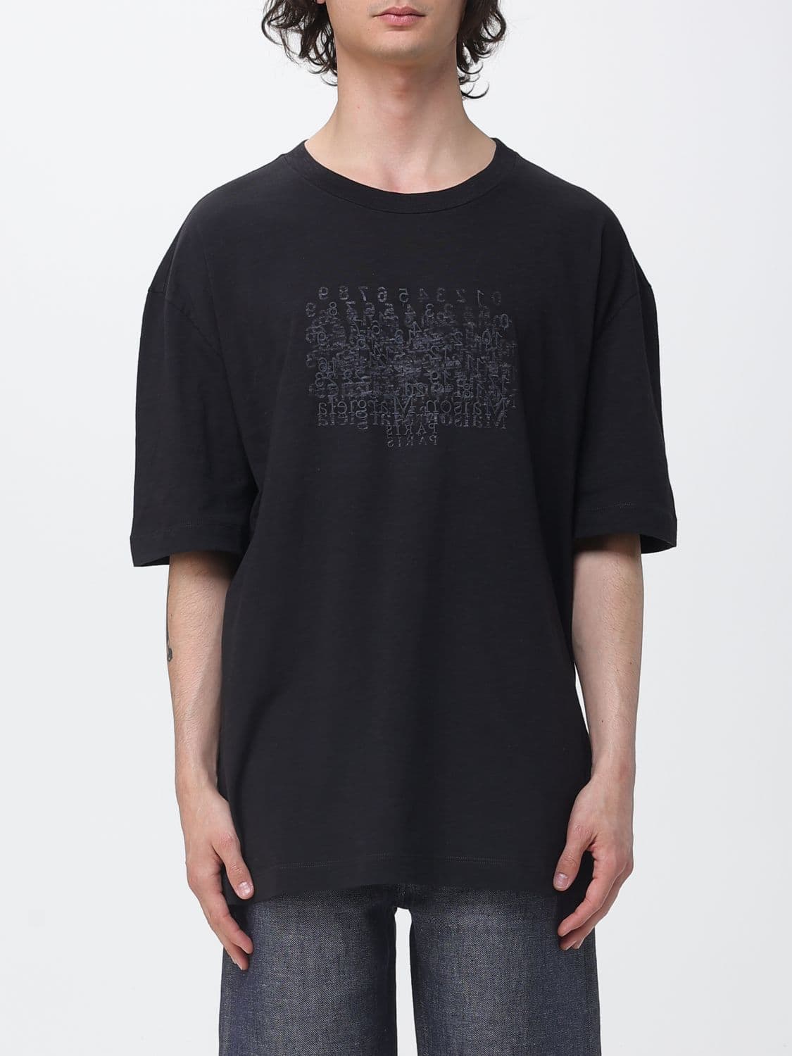 Maison Margiela Embroidered logo cotton T-shirt