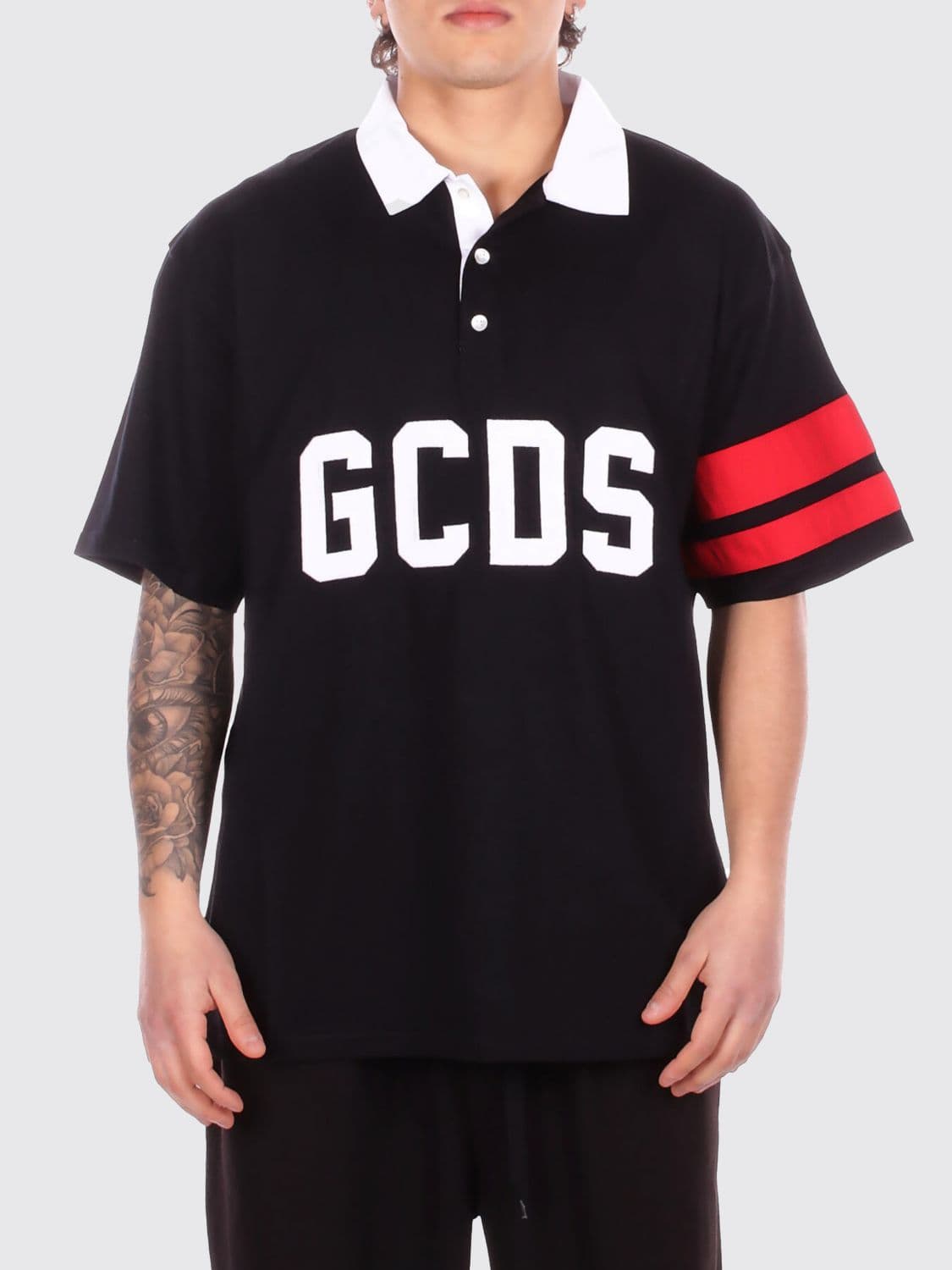 Gcds Cotton Polo Shirt with Logo