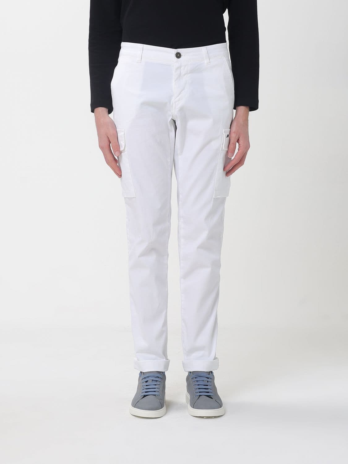 Mason's Stretch Cotton Cargo Trousers · 56