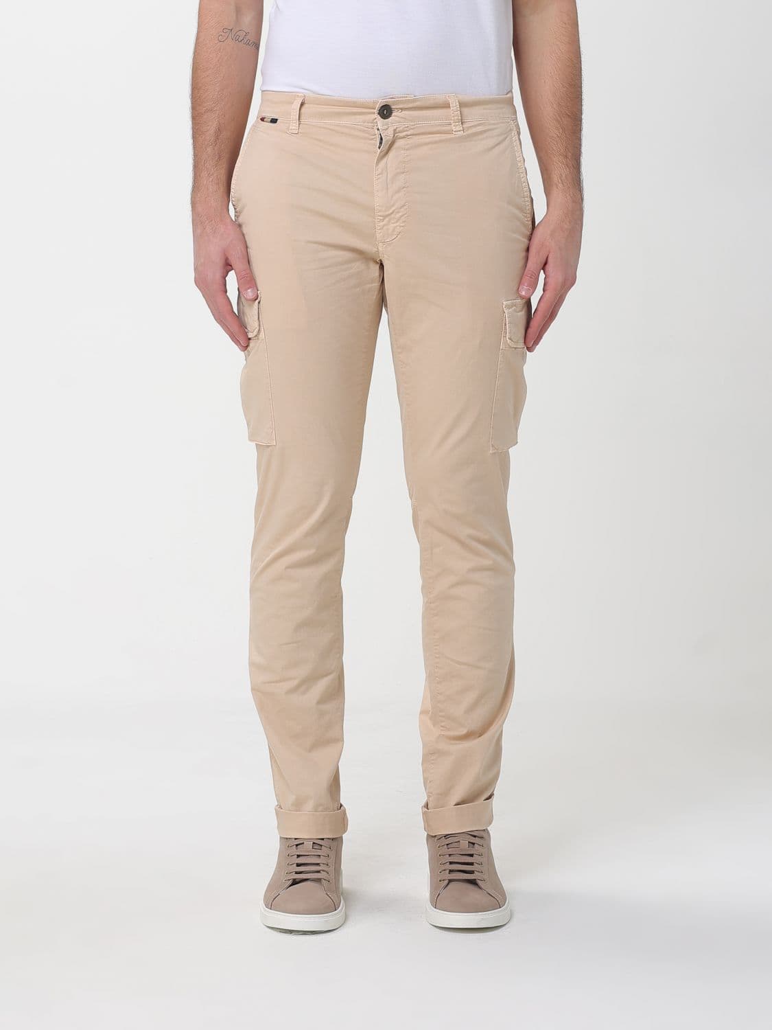 Mason's Stretch Cotton Cargo Trousers