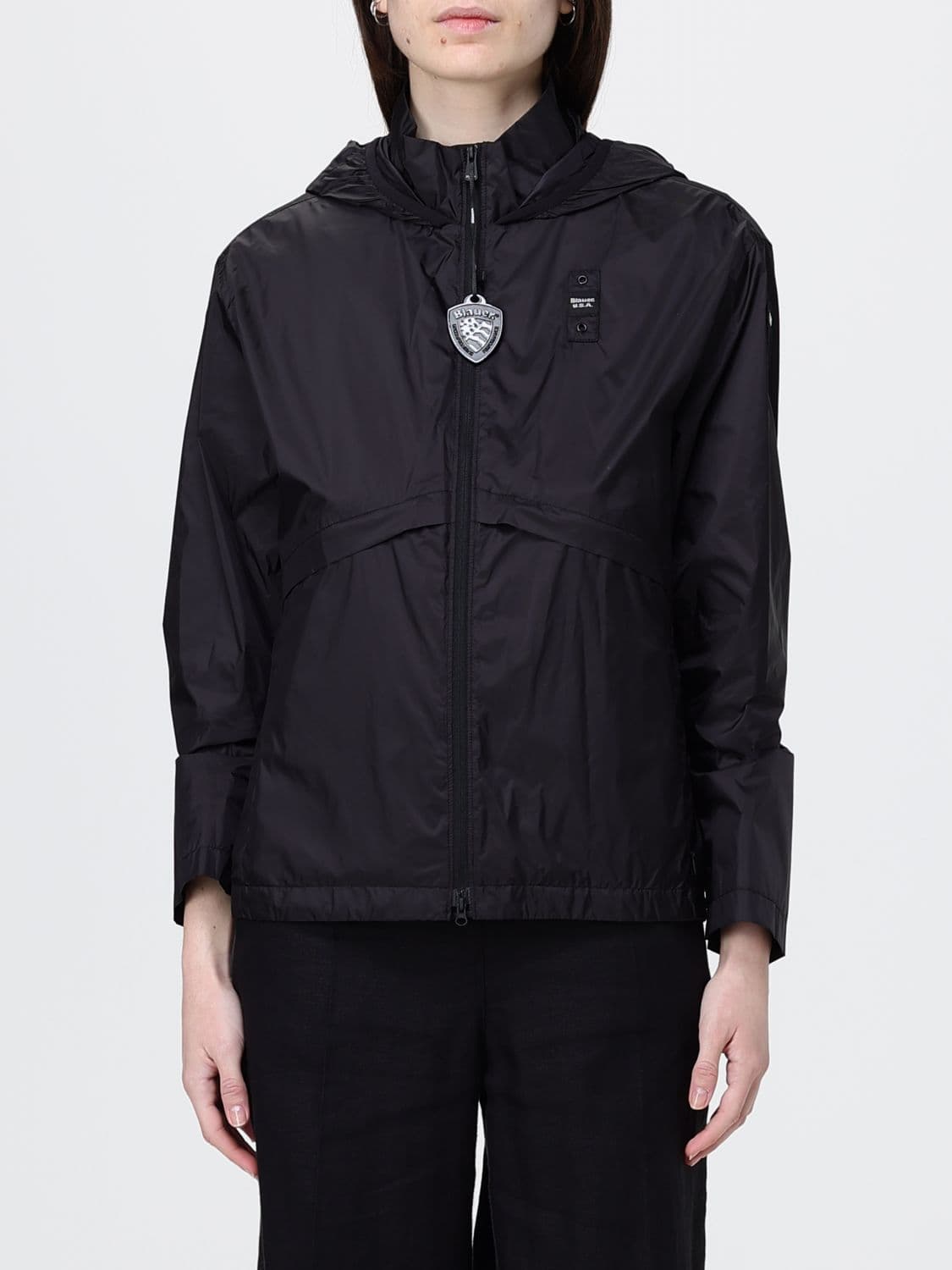 Blauer Polyester Hooded Jacket