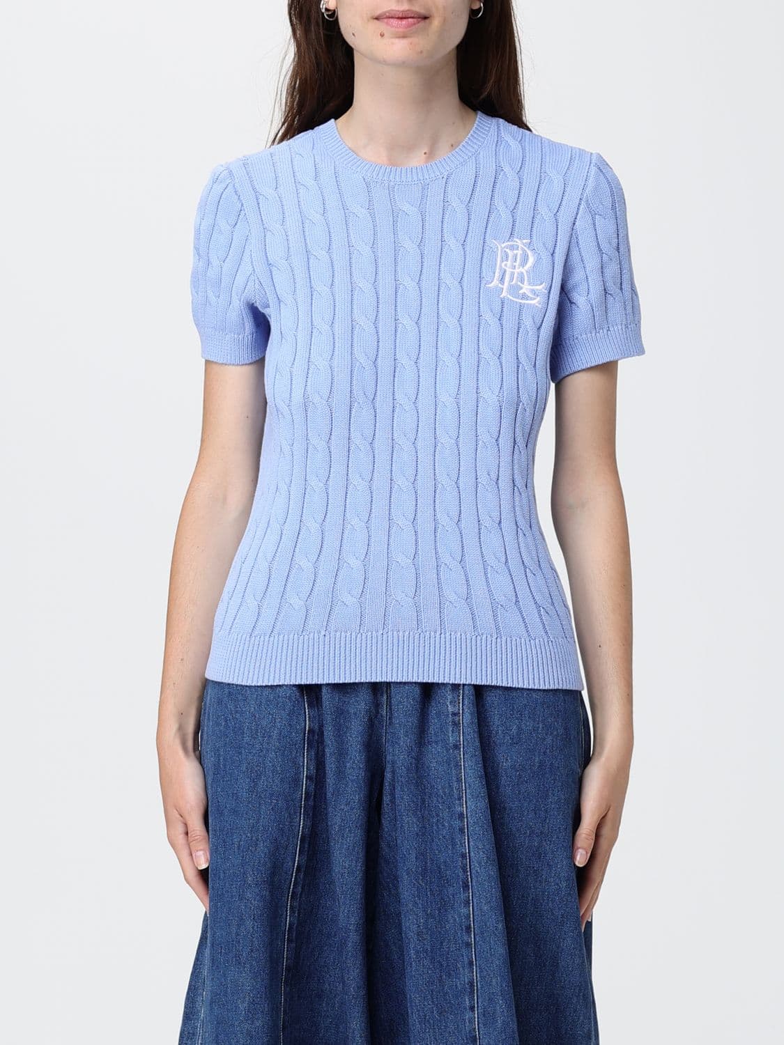 Lauren Ralph Lauren Cotton Sweater with Monogram