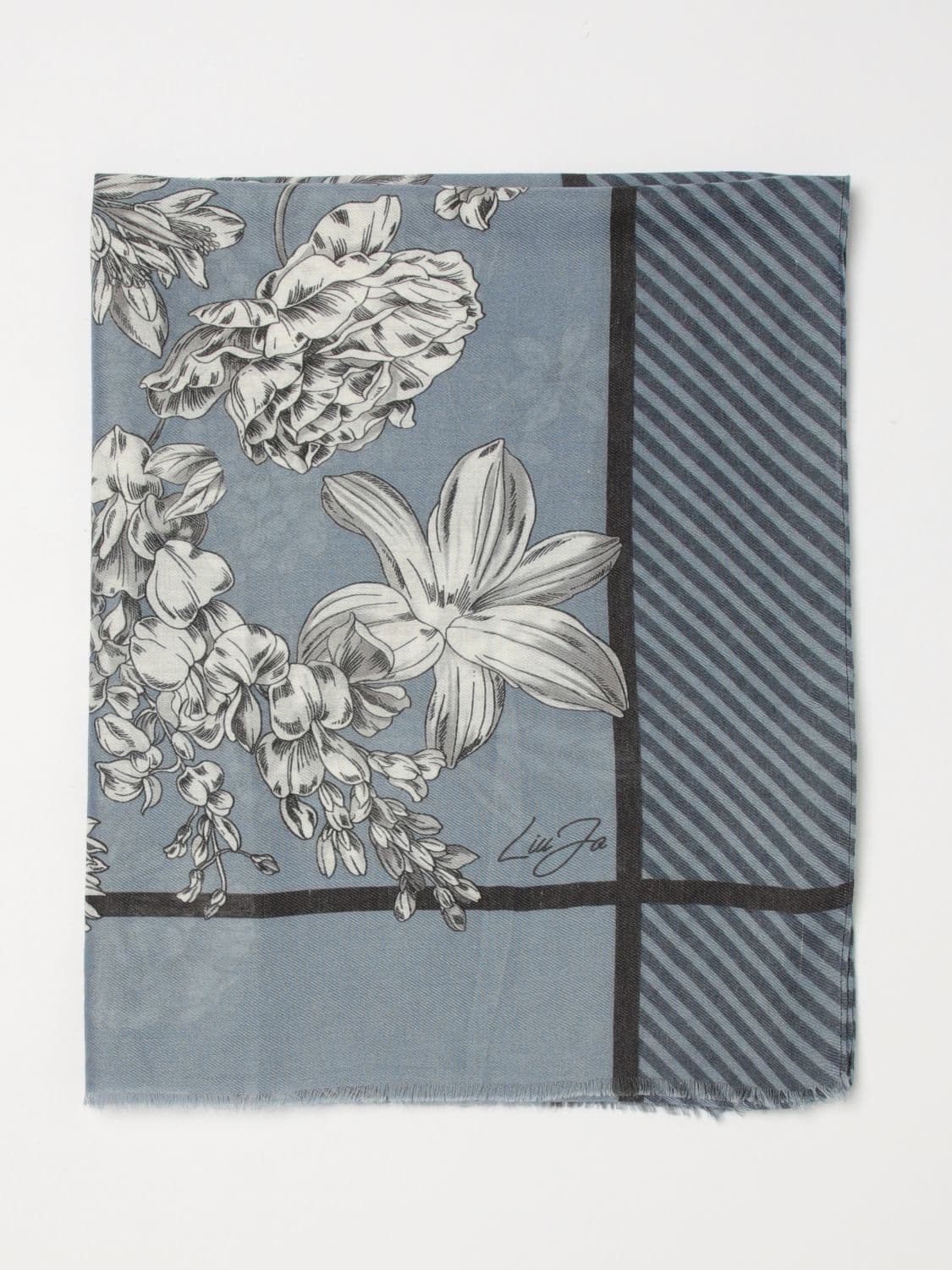 Liu Jo Floral Cotton Blend Scarf
