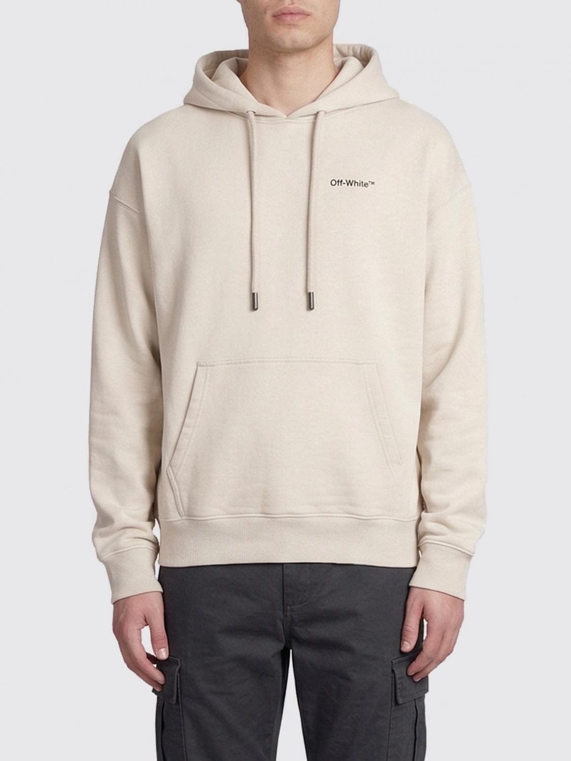 Off-White Cotton Hoodie