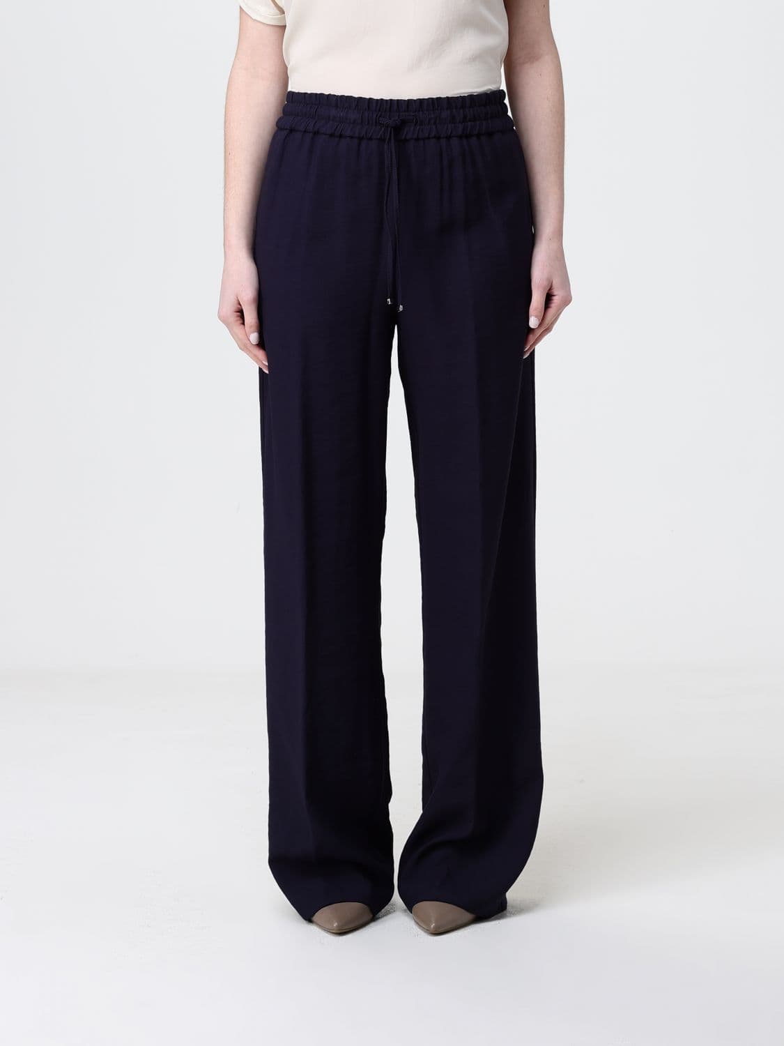 Dondup Straight Viscose Blend Trousers · 28