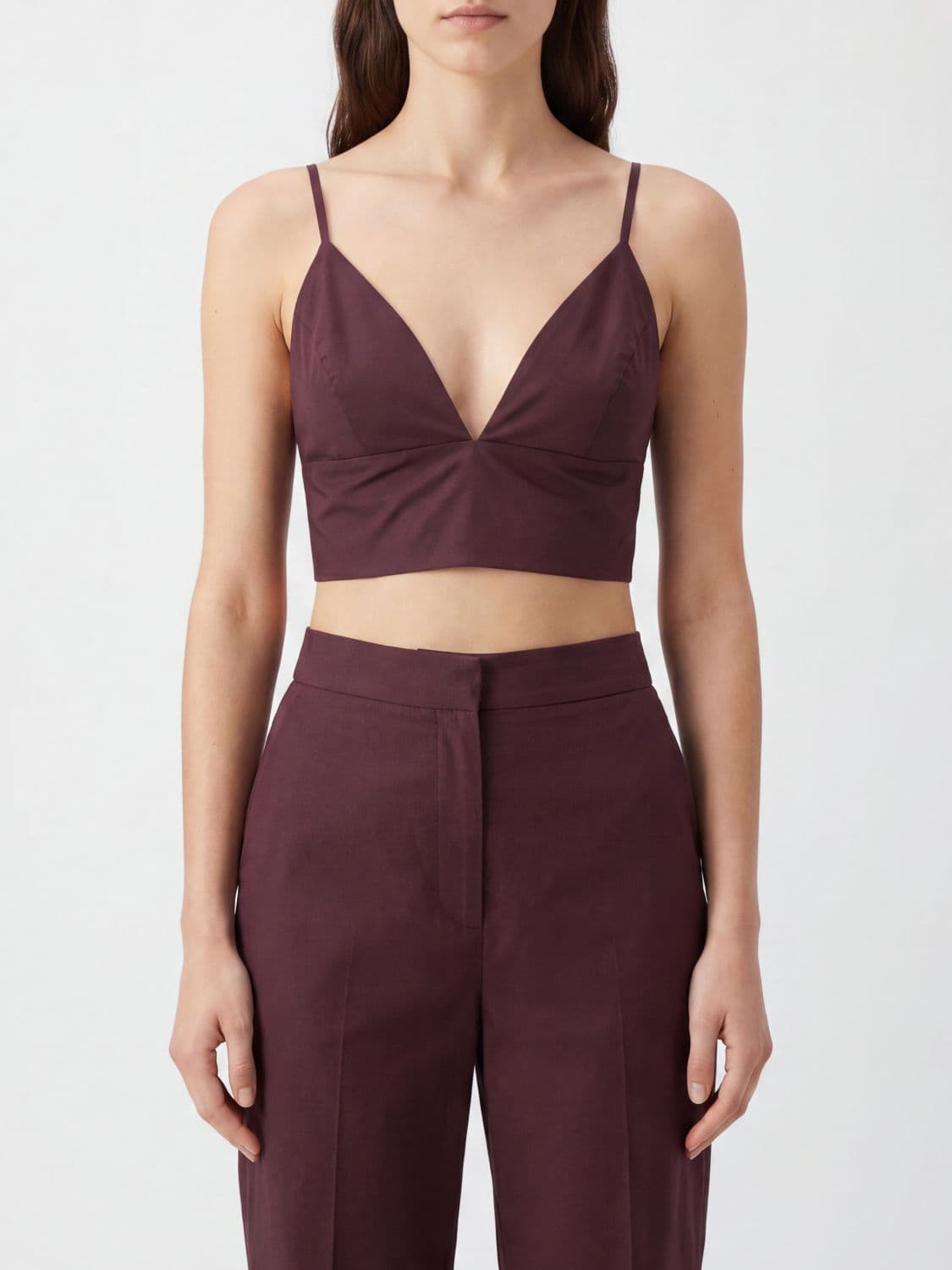 Federica Tosi Viscose Crop Top