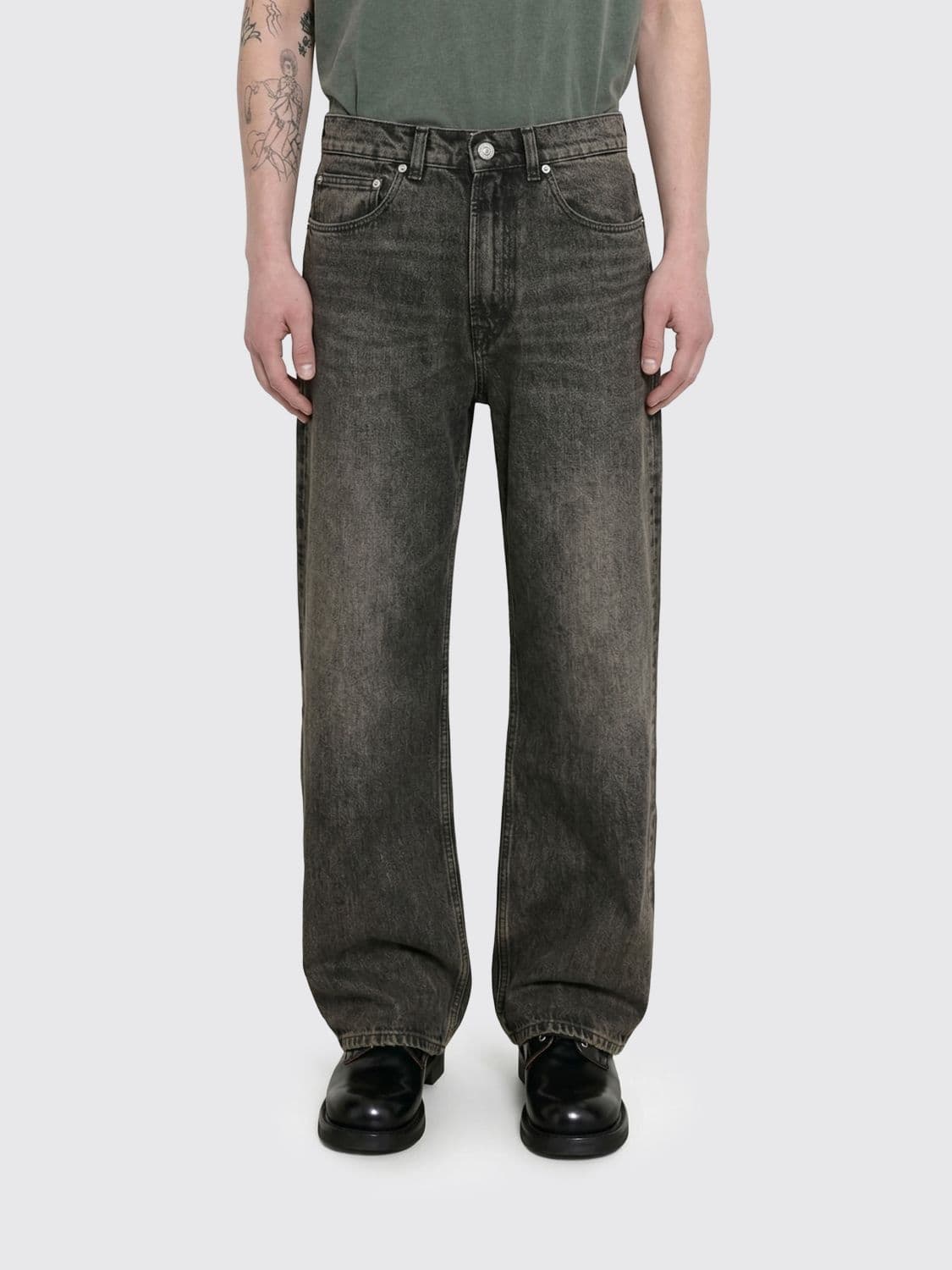 Our Legacy Our Third Cut Wide Leg Denim Jeans
