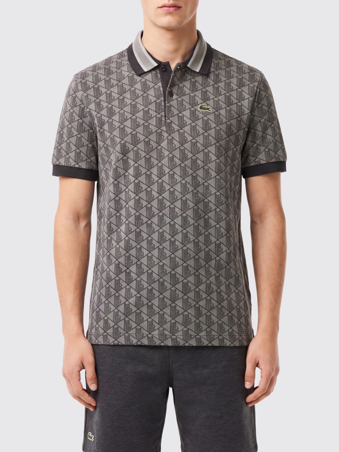 Lacoste Monogram Jacquard Polo Shirt