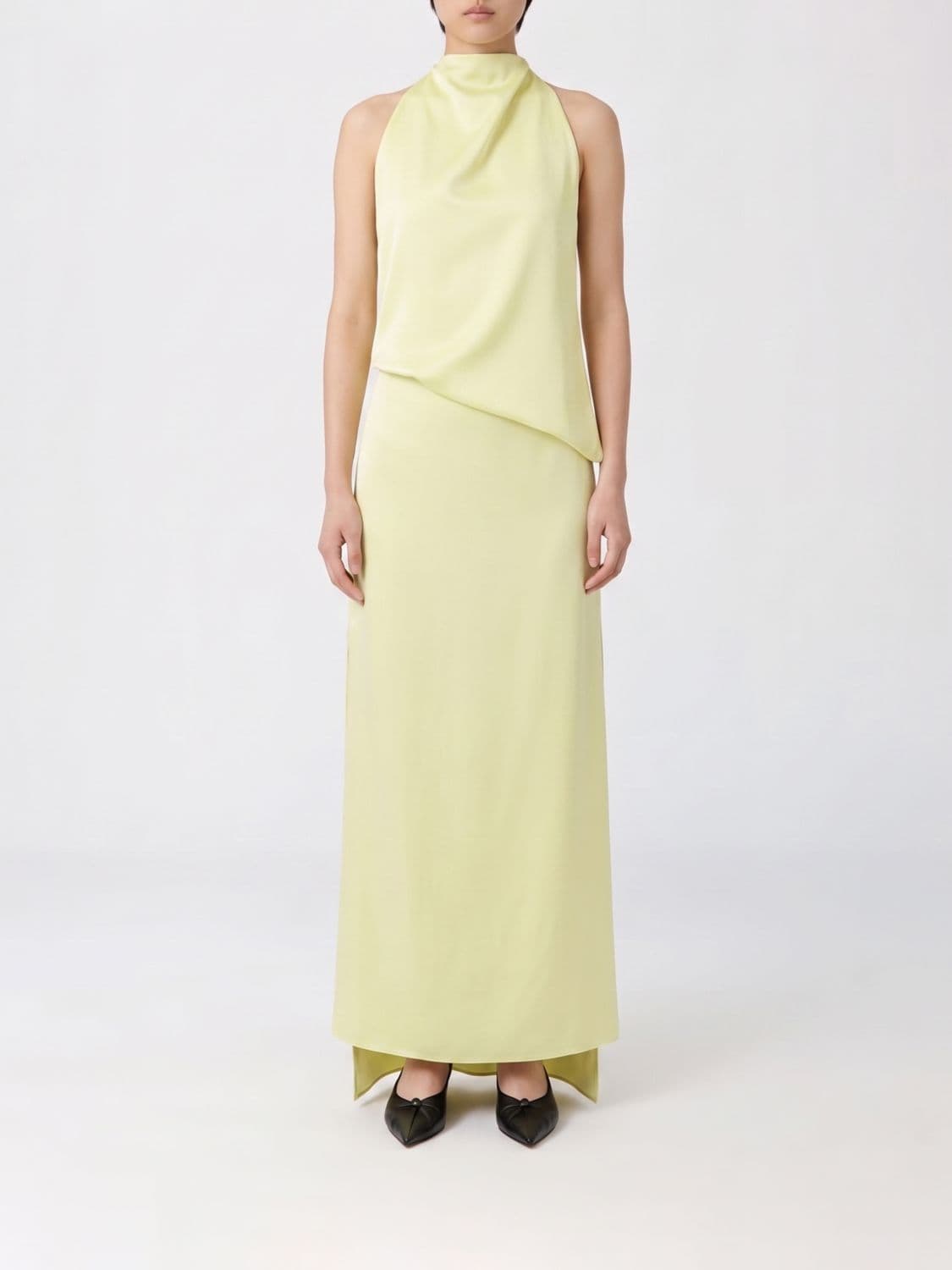 Sportmax Dolmen Long Satin Dress · 42