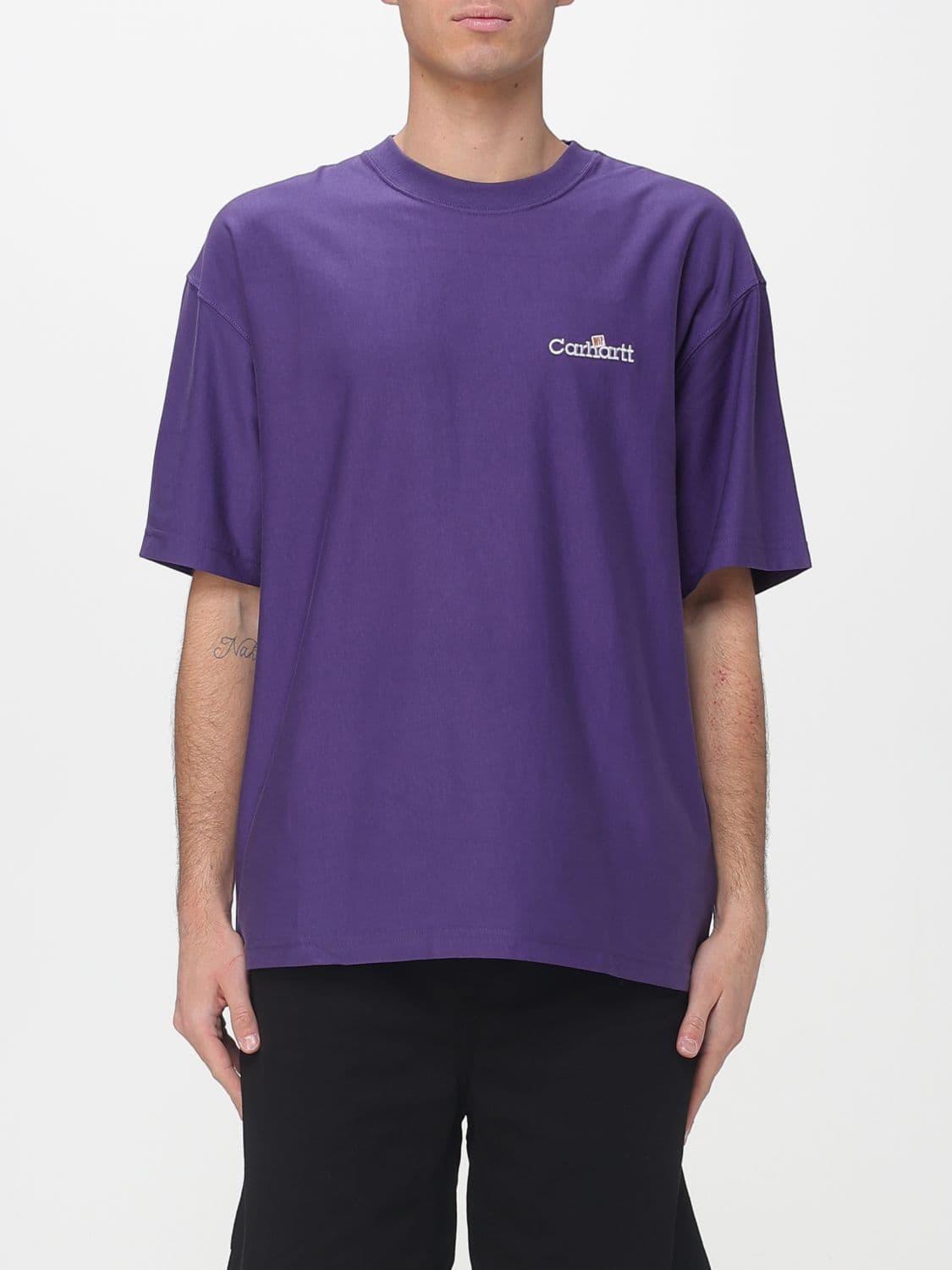 Carhartt Wip Cotton Crew Neck T-Shirt with Logo