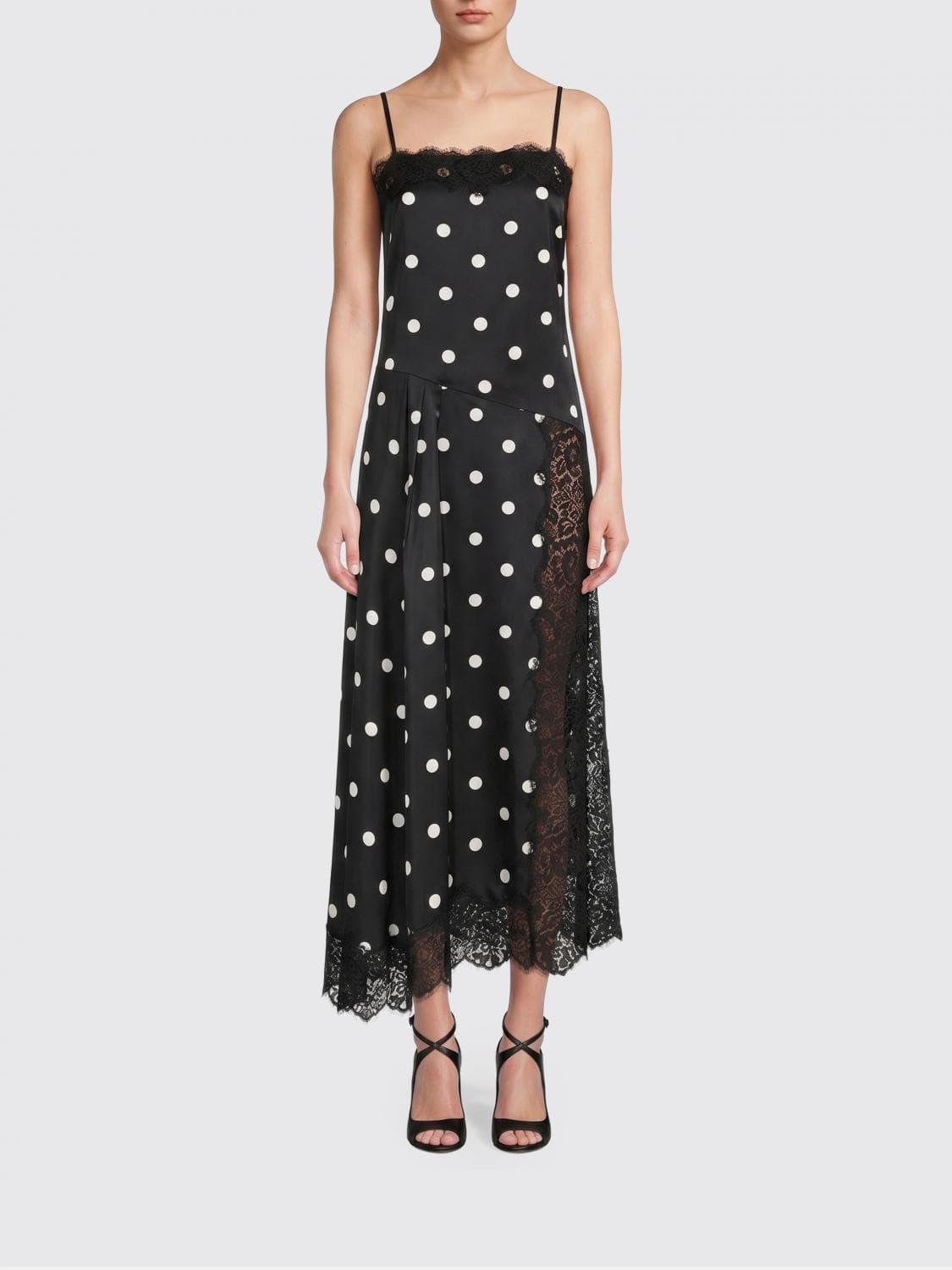 Sportmax Capo Midi Polka Dot Silk Dress