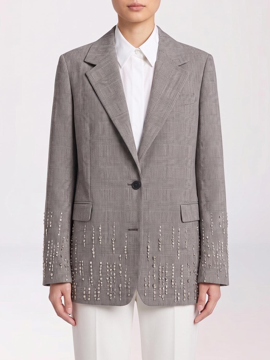 Golden Goose Virgin Wool Blazer with Crystals