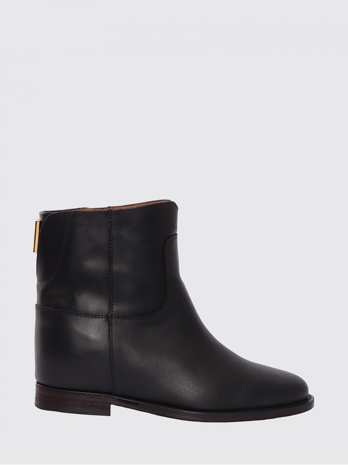 Via Roma 15 Leather Wedge Ankle Boot