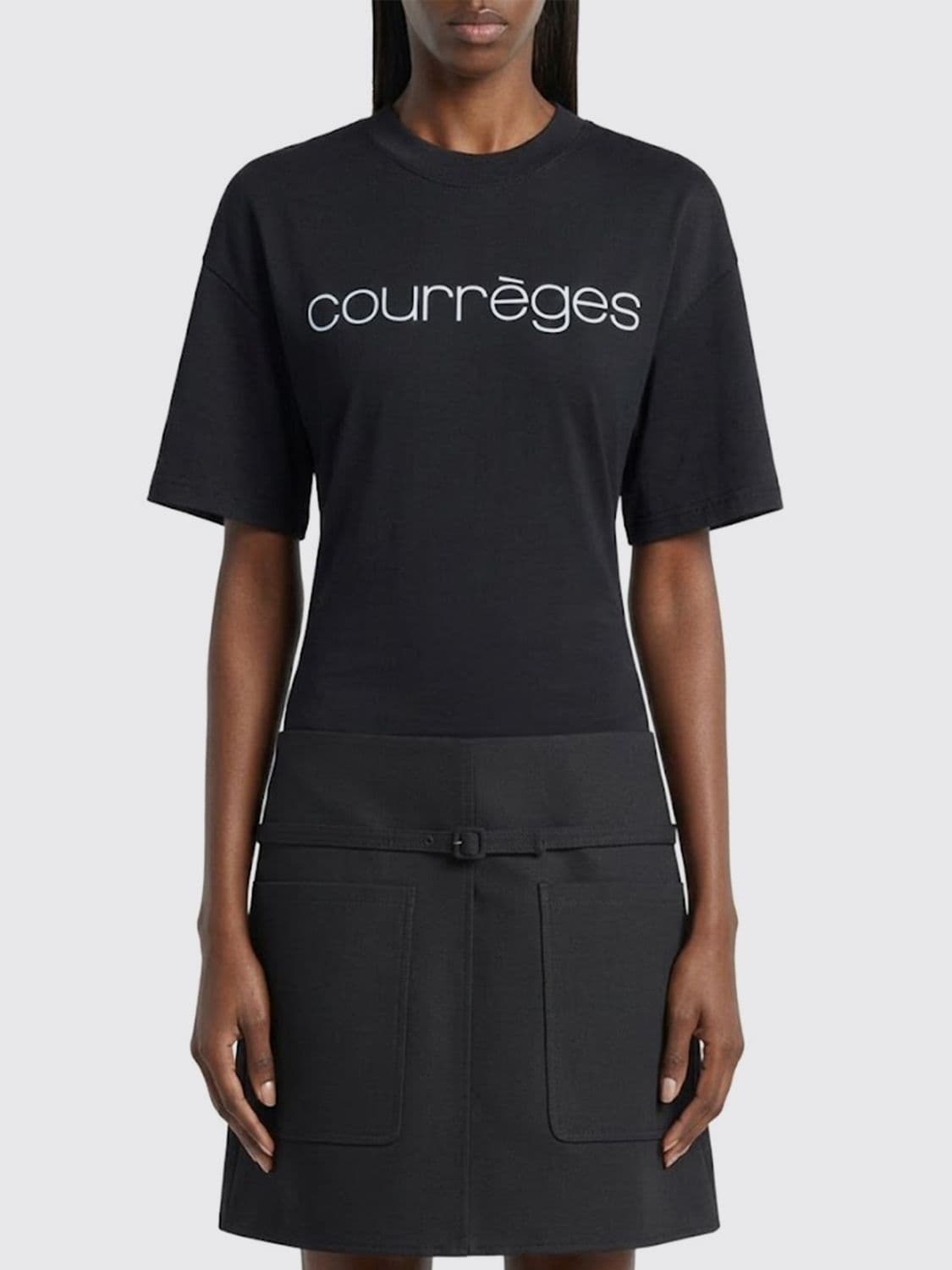 Courrèges Cotton T-Shirts with Logo