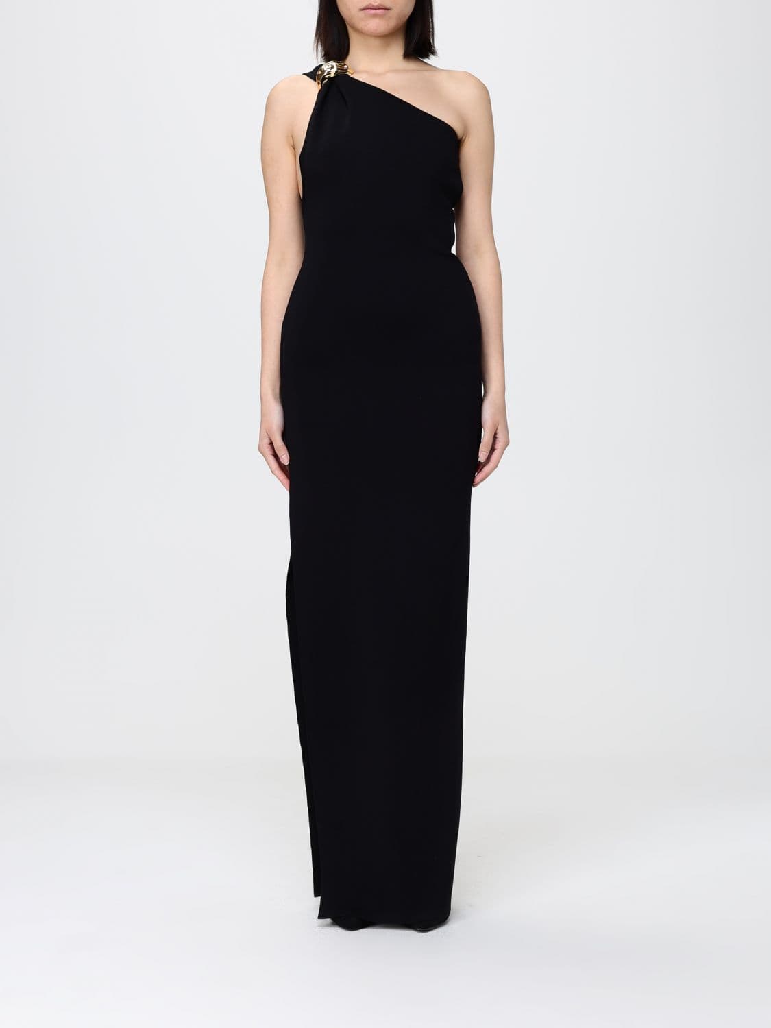 Elisabetta Franchi Red Carpet Stockinette Stitch Knit Dress