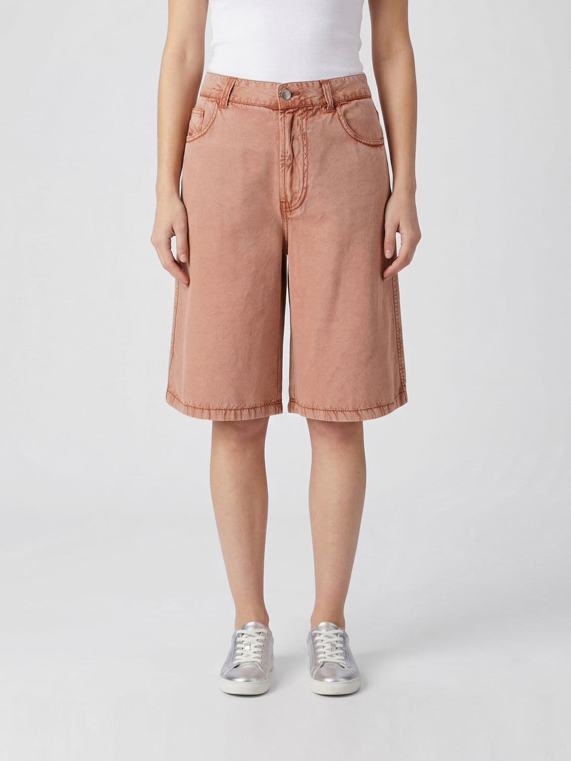 Diesel Washed Effect 5-Pocket Denim Shorts · 40