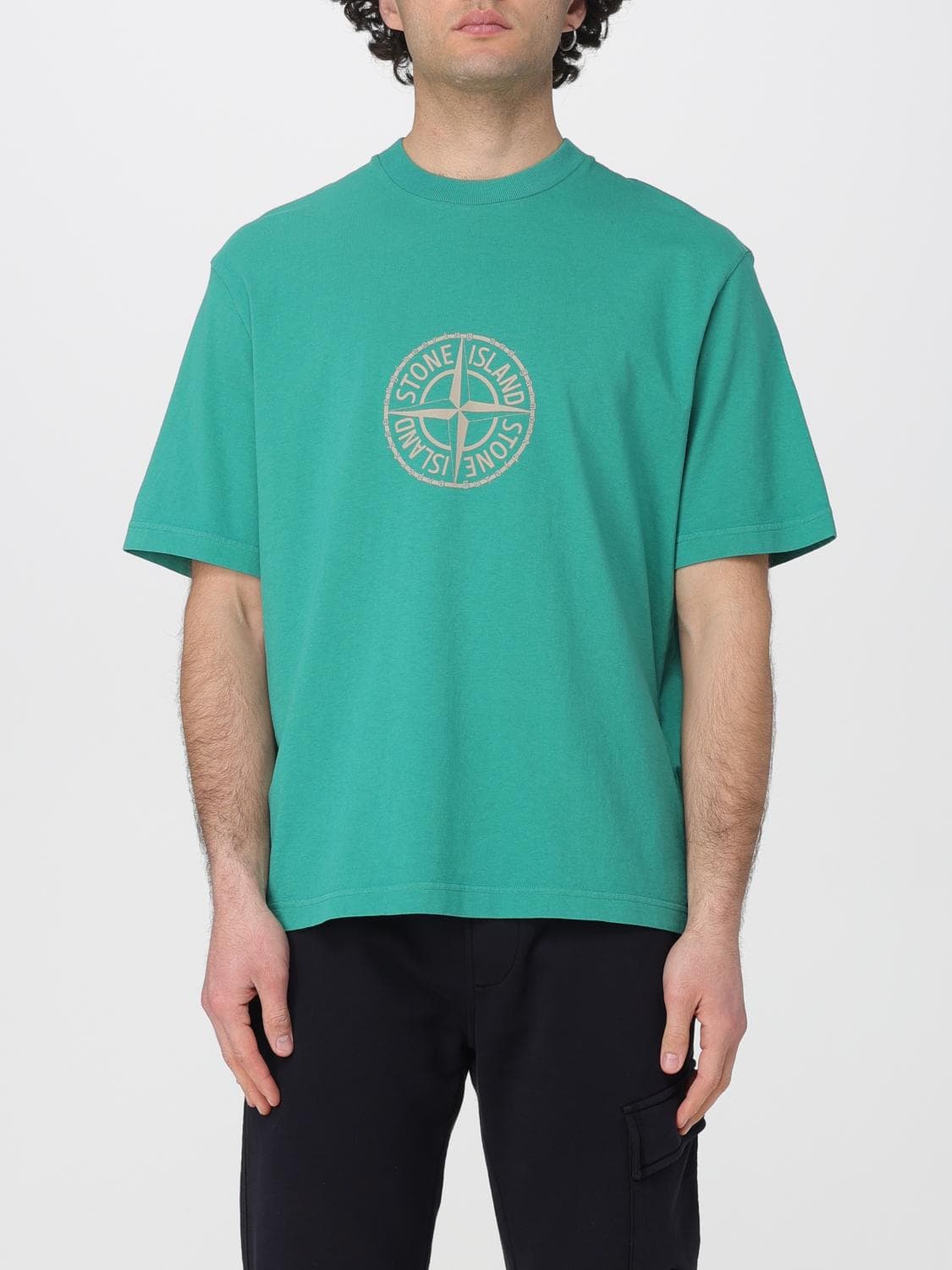 Stone Island Cotton T-Shirt with Logo