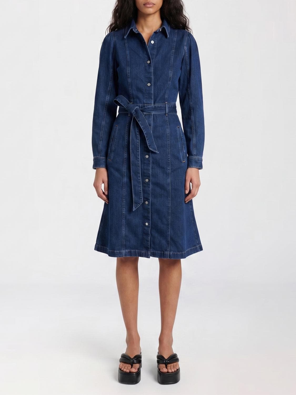 7 For All Mankind Denim Chemisier Dress