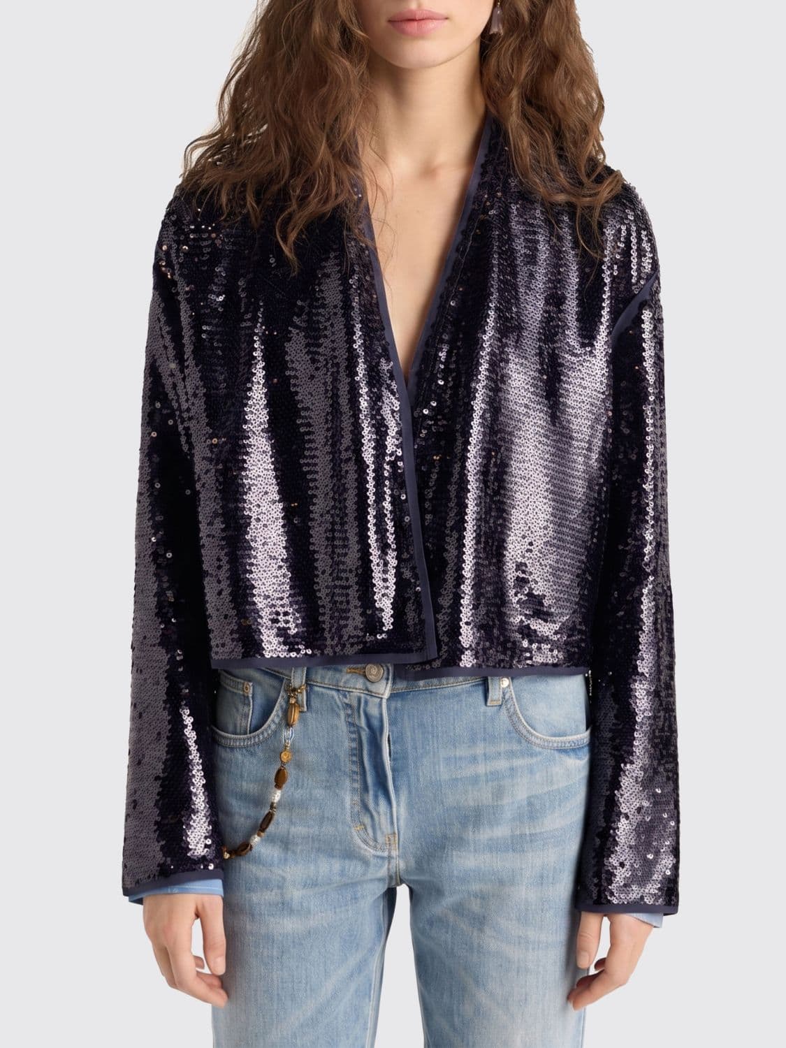 Momonì Polyester Jacket with Sequins