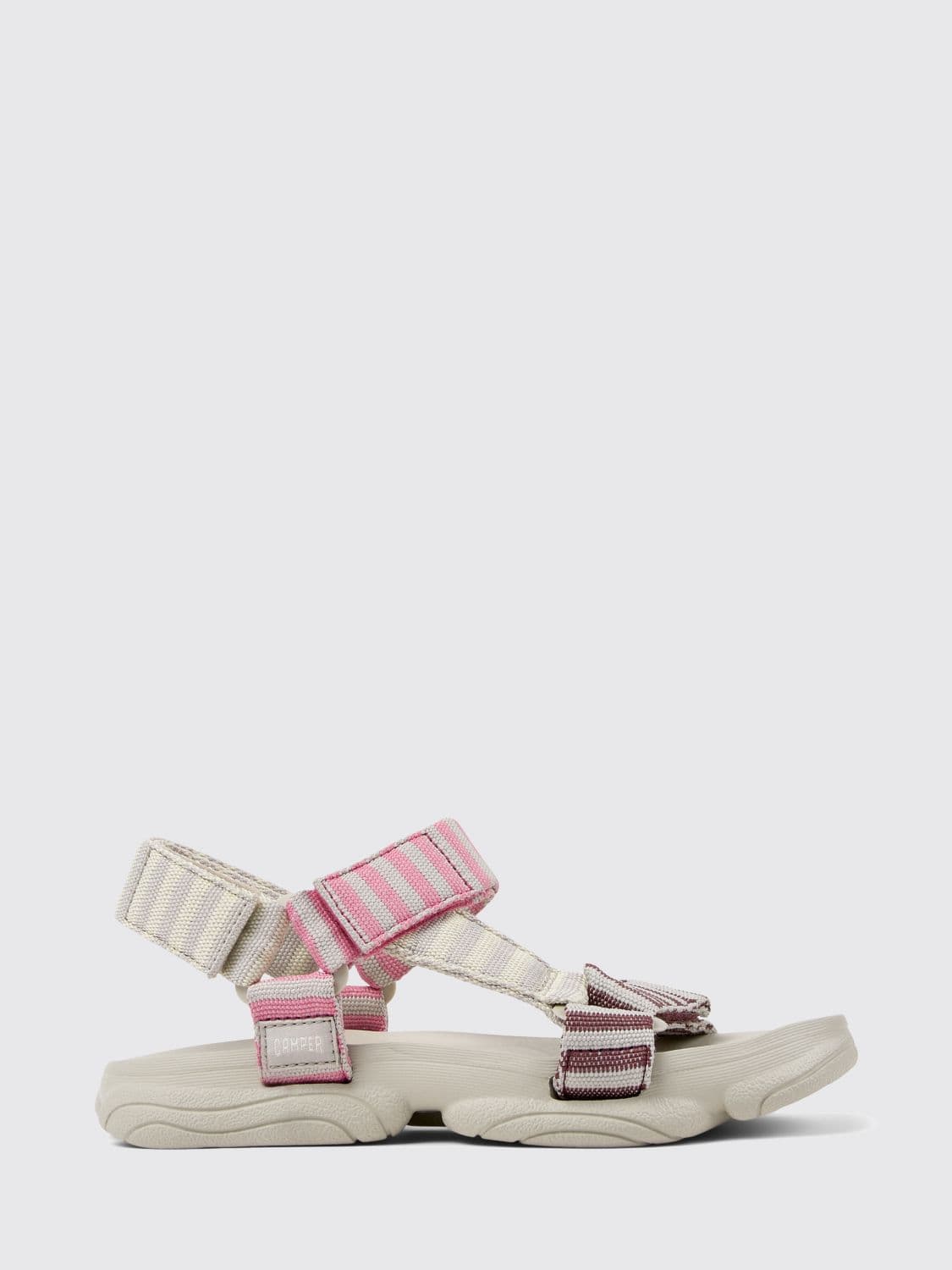 Camper Karst Sandal in Striped Recycled Fabric