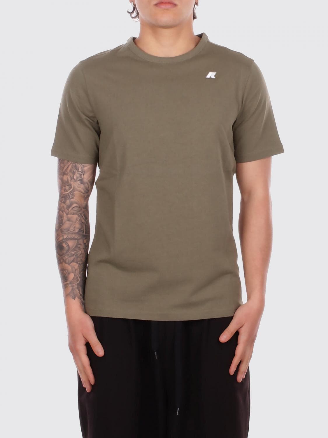 K-Way Cotton T-shirt with Logo by