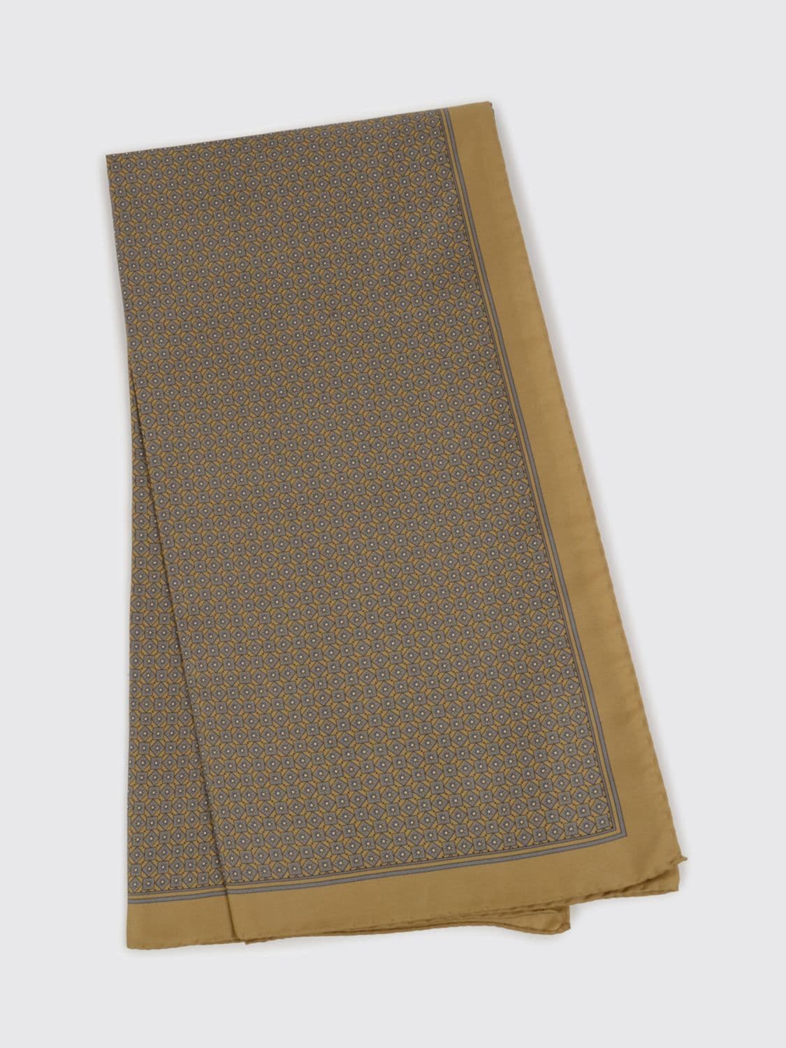 Saint Laurent Geometric Print Silk Twill Scarf