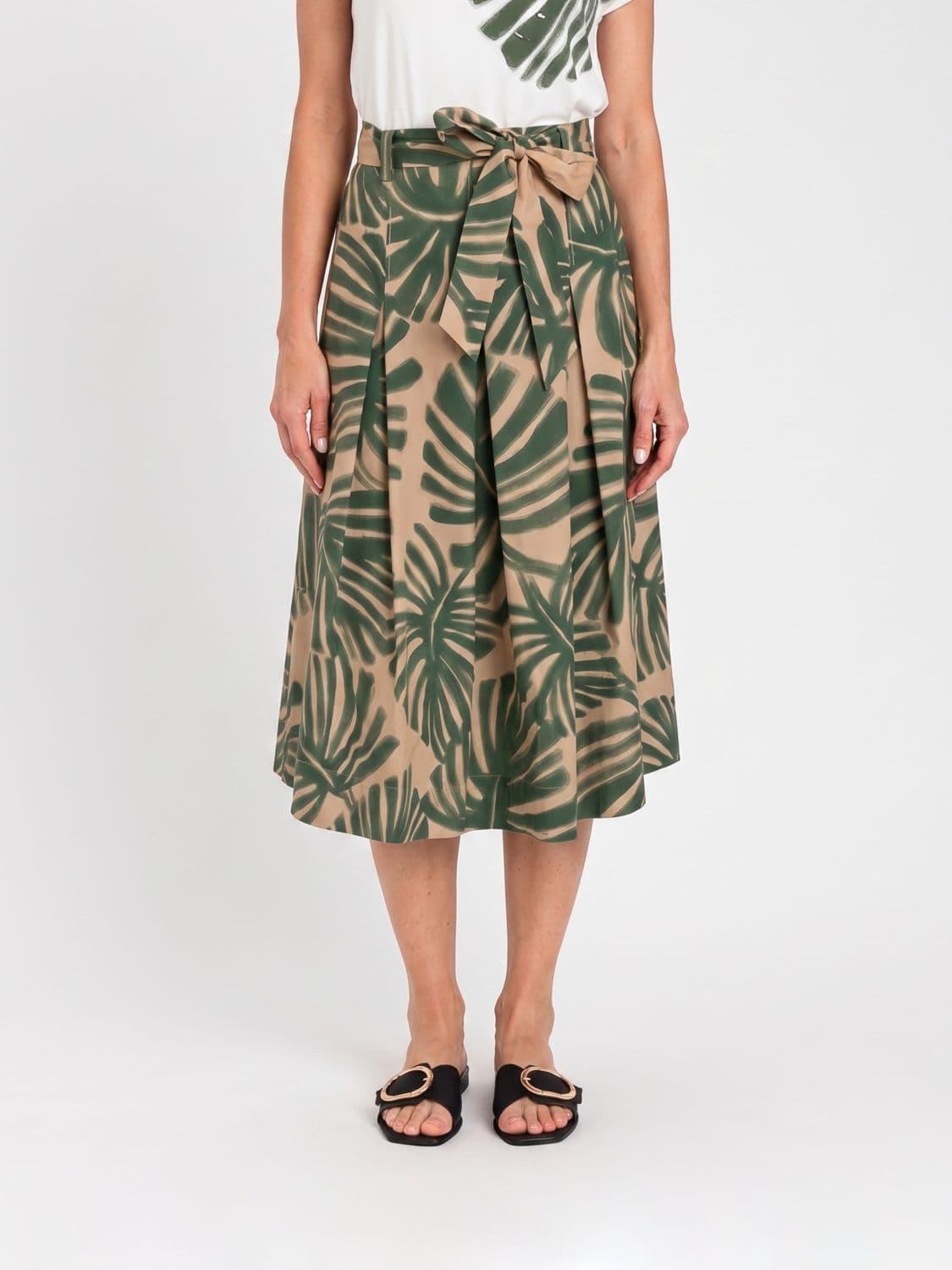 Twinset U & b Printed Cotton Skirt