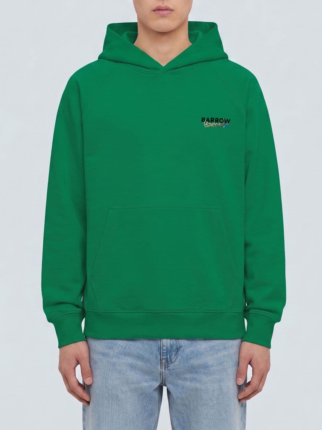 Barrow Cotton Hoodie with Teddy Print