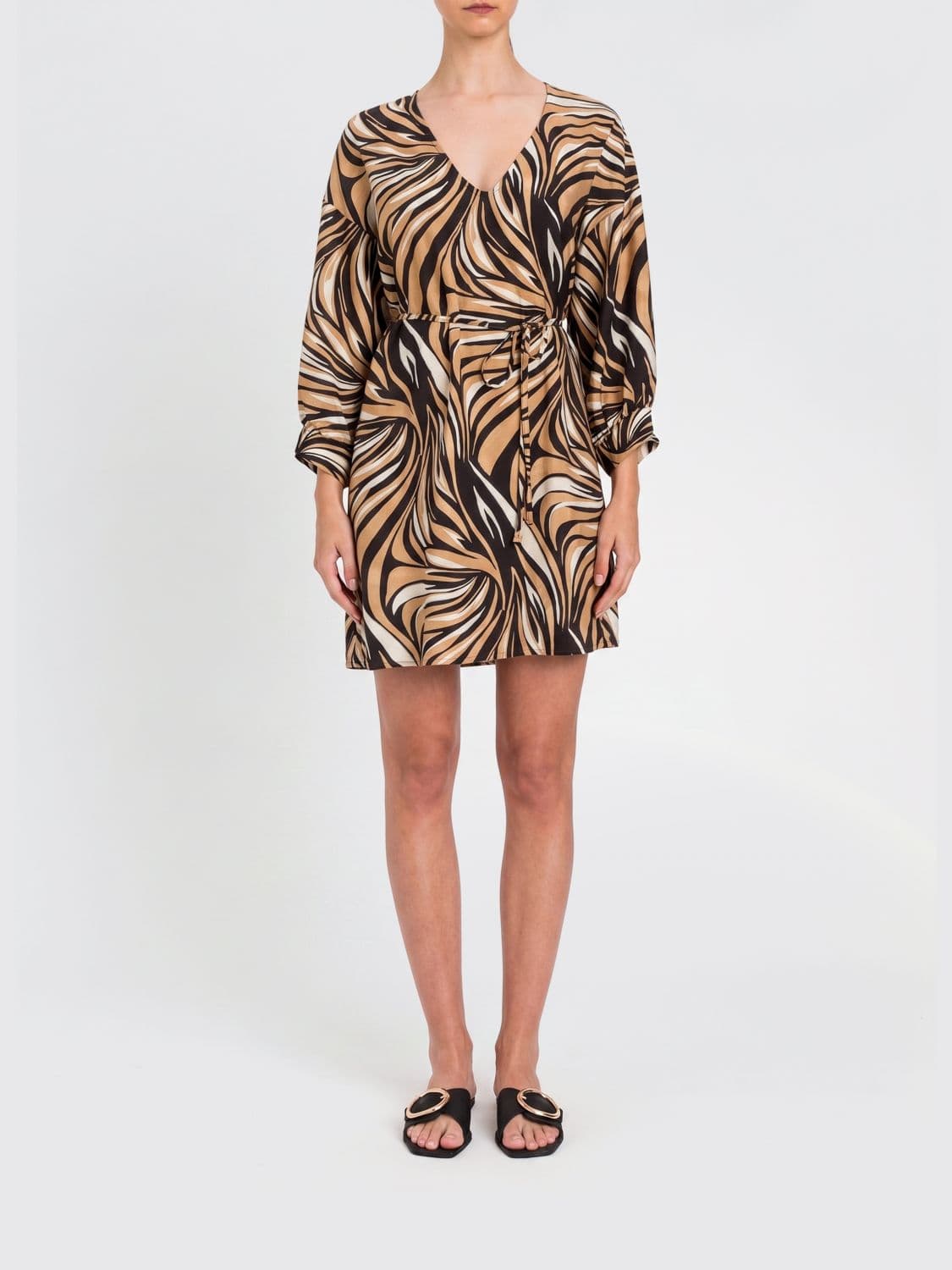 Twinset U & b Viscose Blend Mini Dress with Print