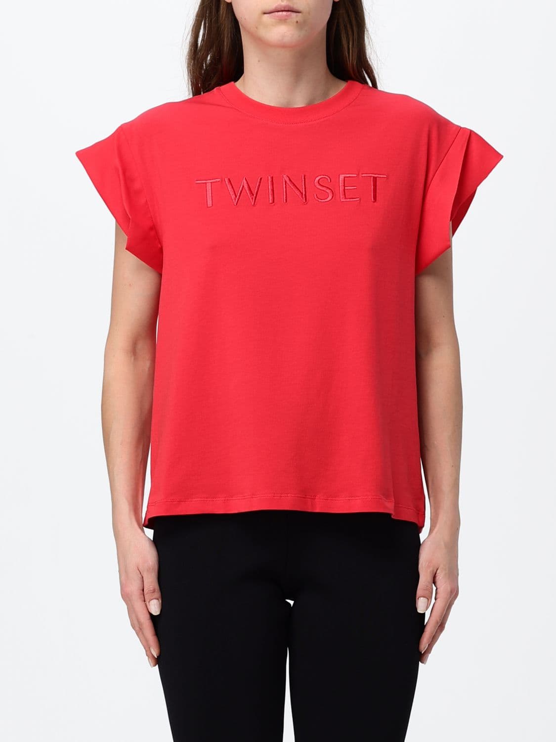 Twinset U & b Cotton T-Shirts with Logo