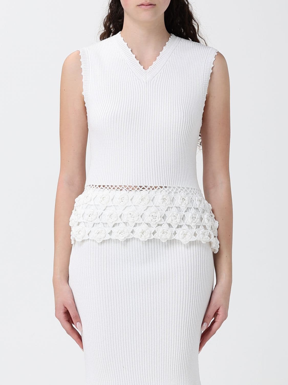 Ganni Organic Cotton Knit Top