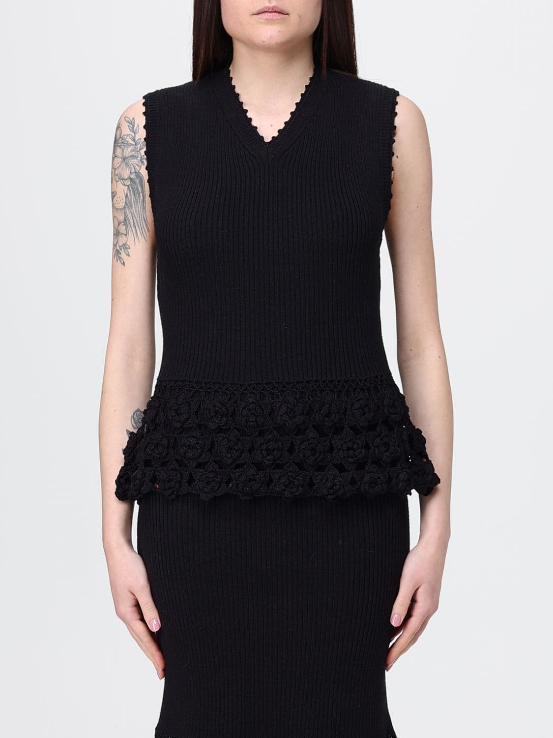 Ganni Organic Cotton Knit Top