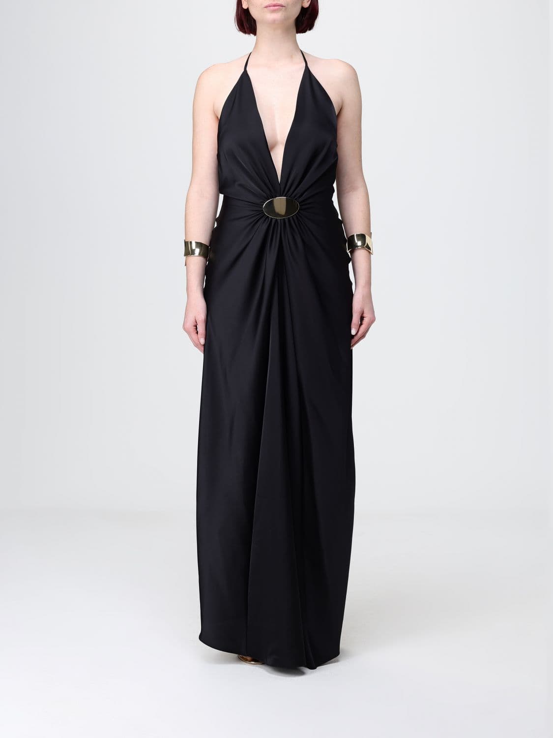 Simona Corsellini Satin Long Dress