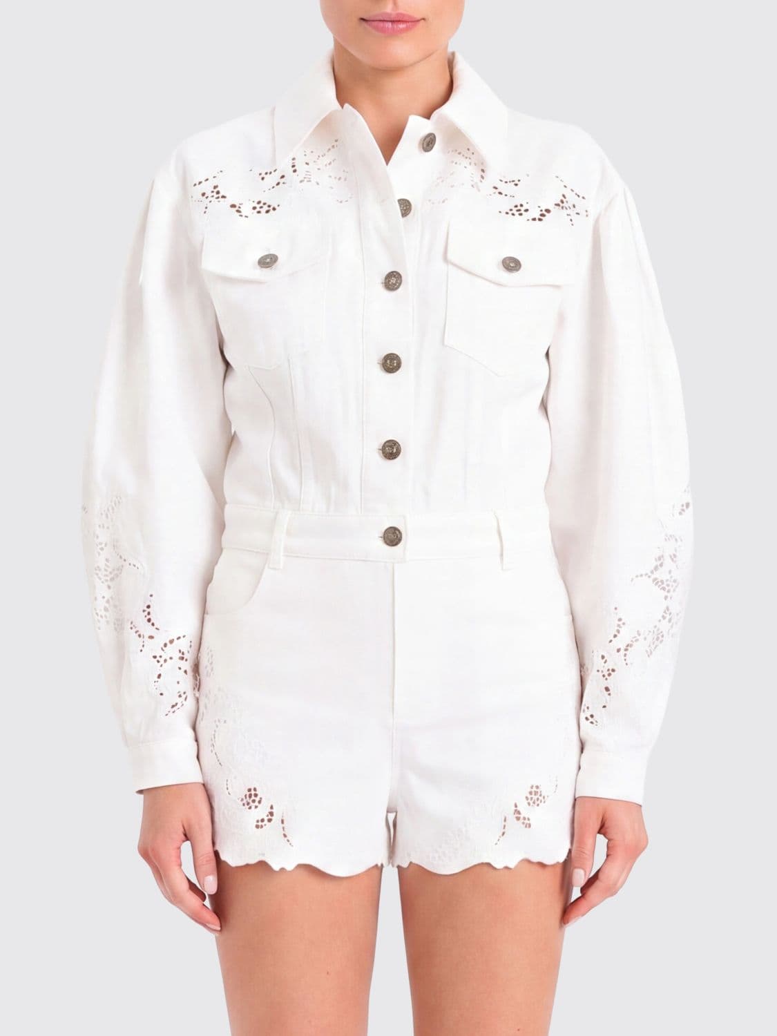 Twinset Embroidered Cotton Jacket