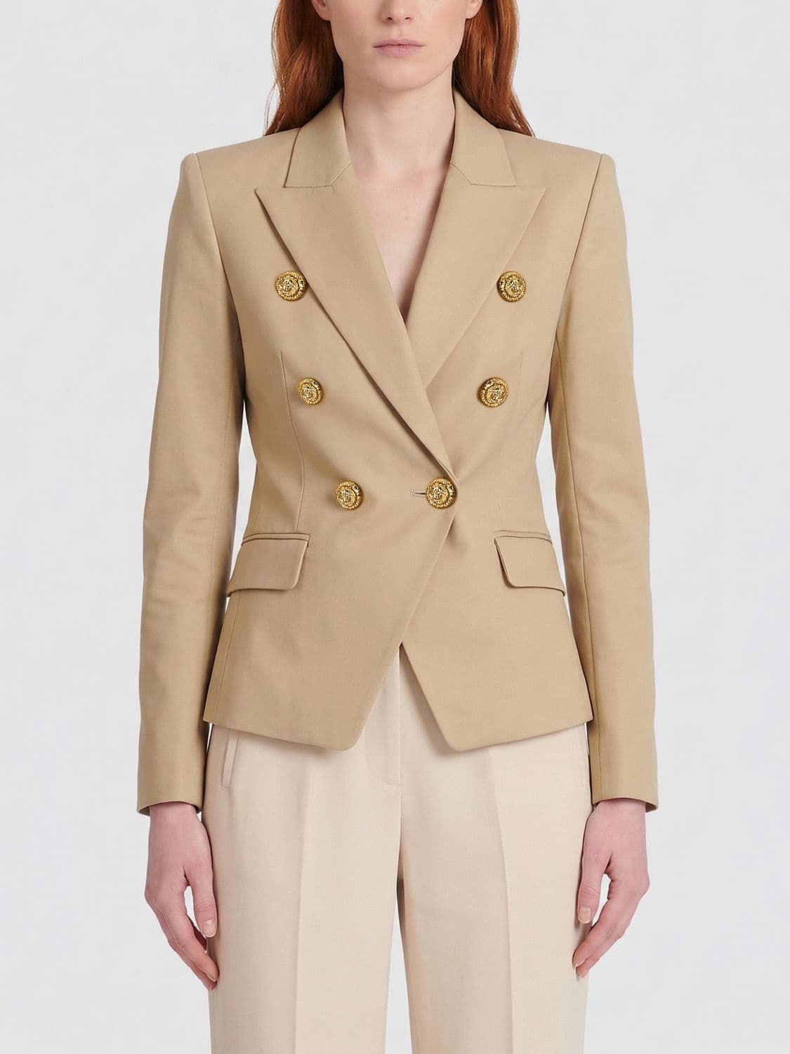 Balmain Cotton Double-Breasted Blazer · 36