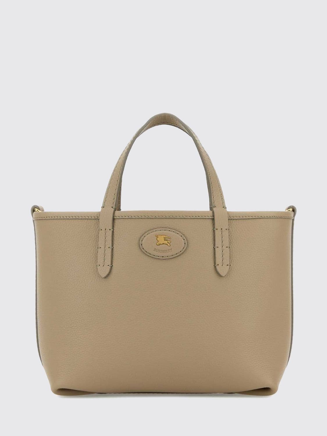 Burberry Bloomsbury Mini Reversible Leather and Fabric Bag by