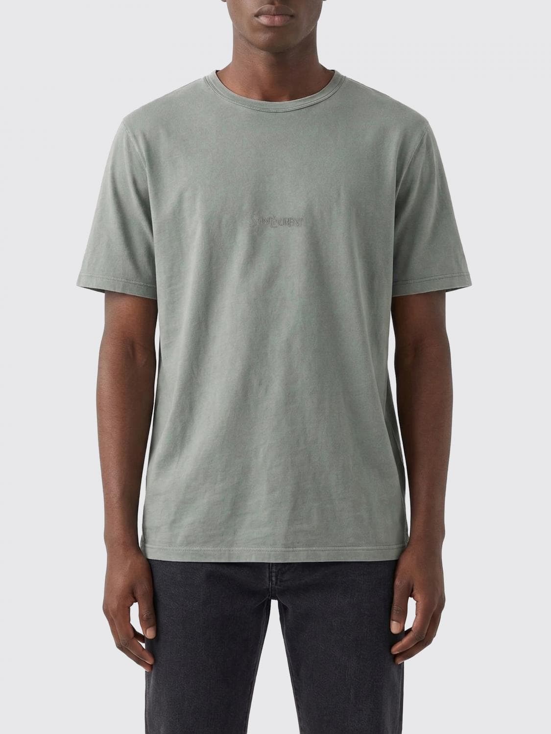 Saint Laurent Mini Logo Cotton T-Shirt
