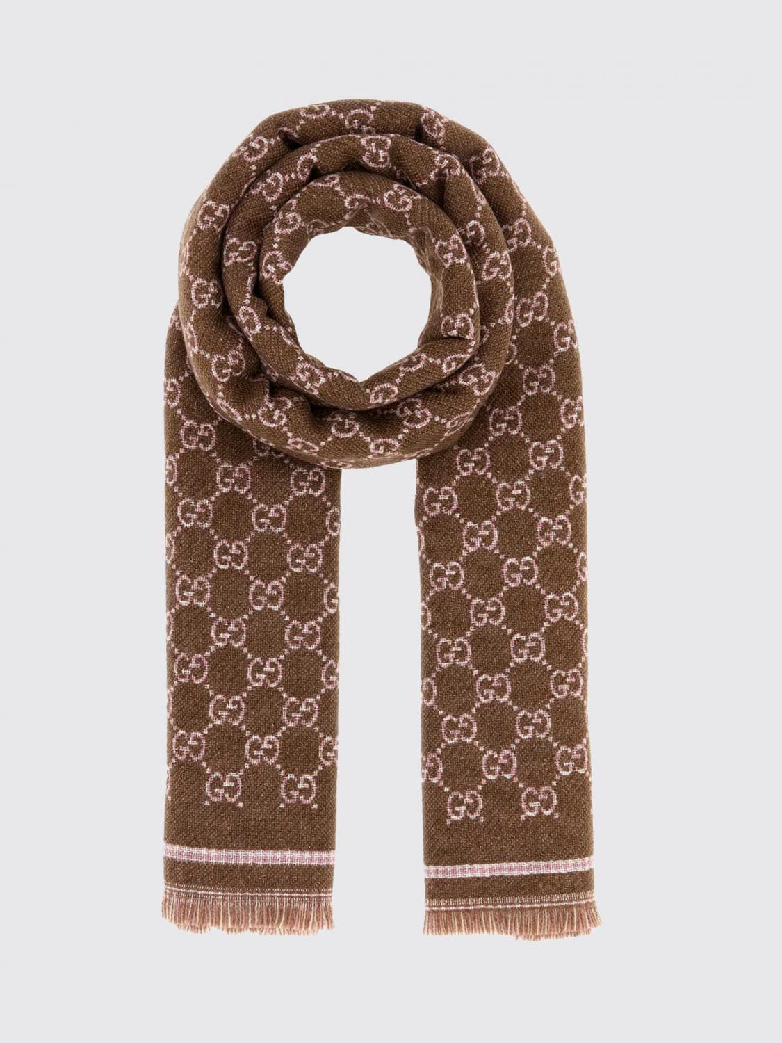 Gucci GG Supreme Wool Blend Scarf