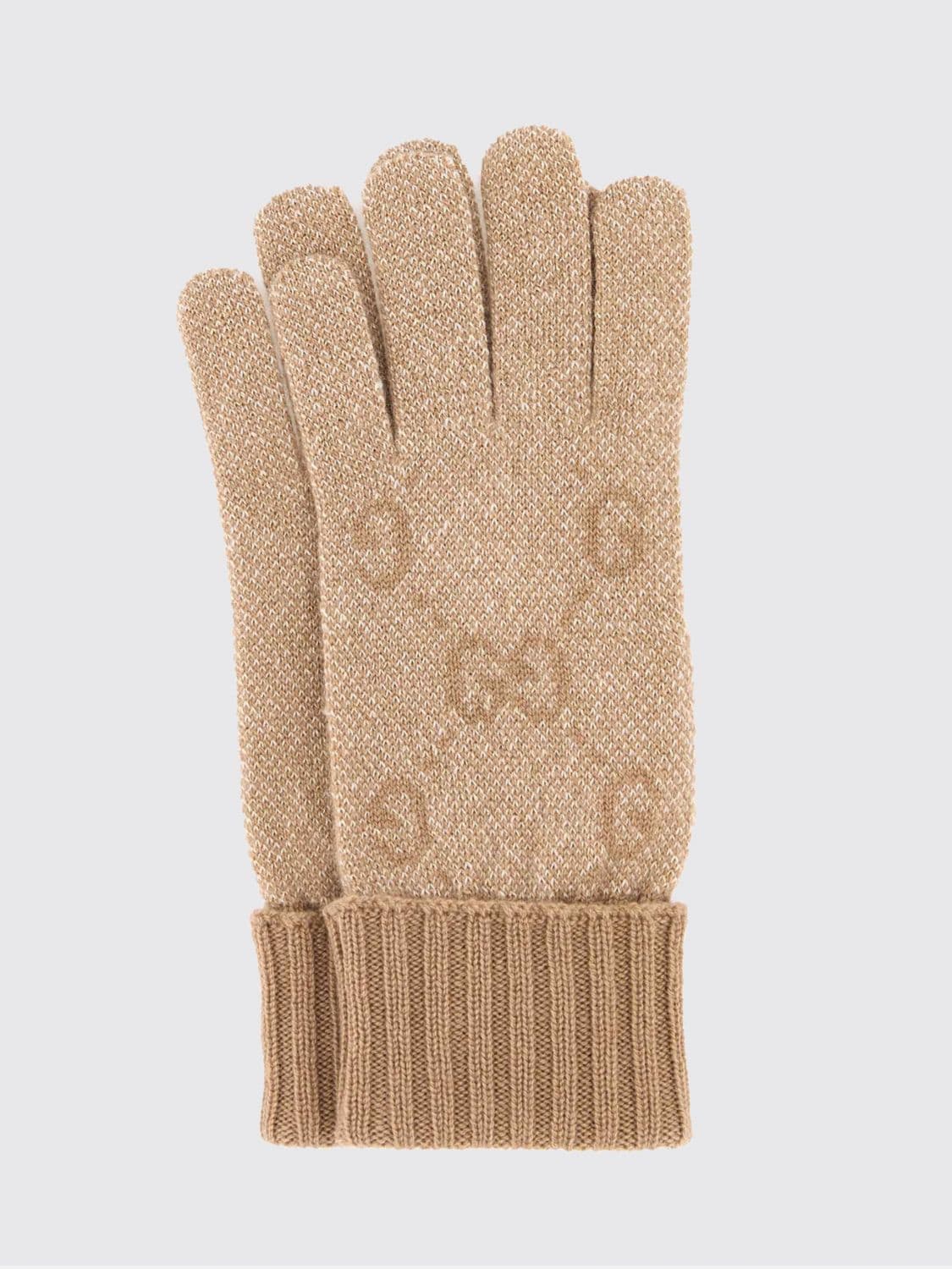 Gucci Cashmere Blend Gloves with GG Jacquard Monogram