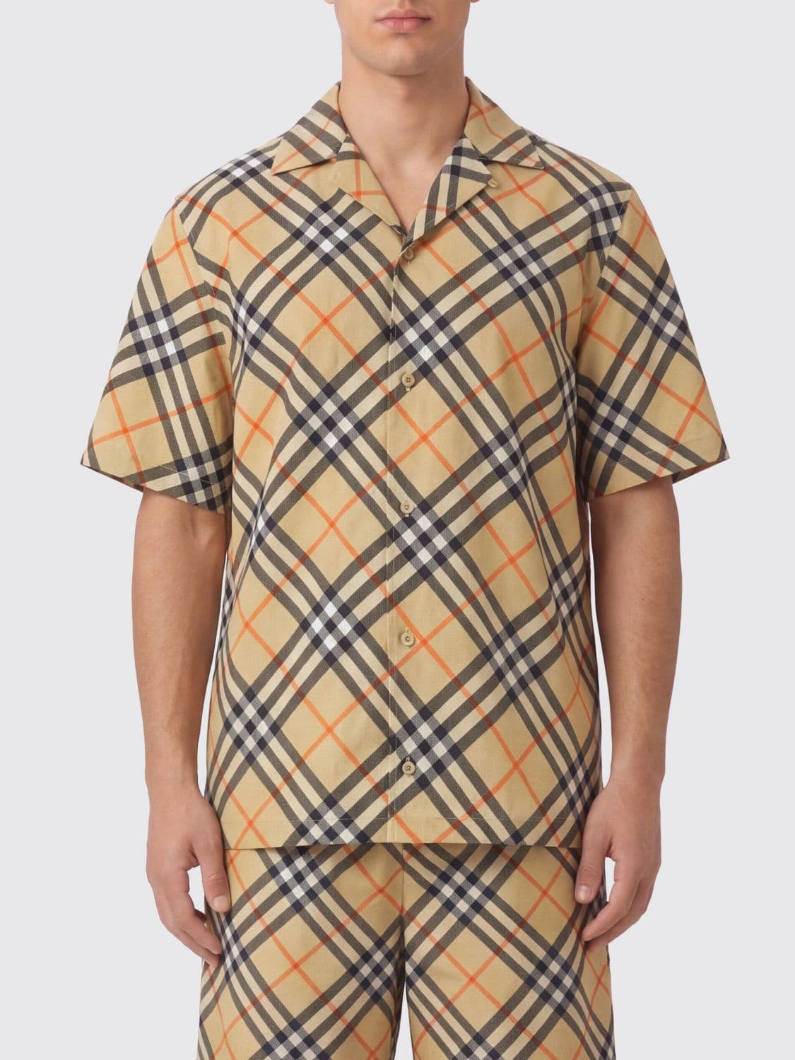 Burberry Silk Shirt with Vintage Check Print