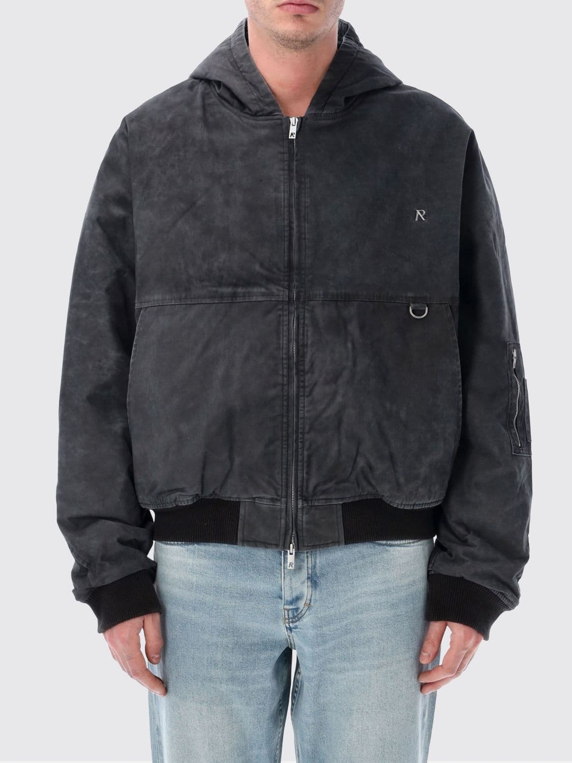 Represent Hooded Cotton Bomber Jacket