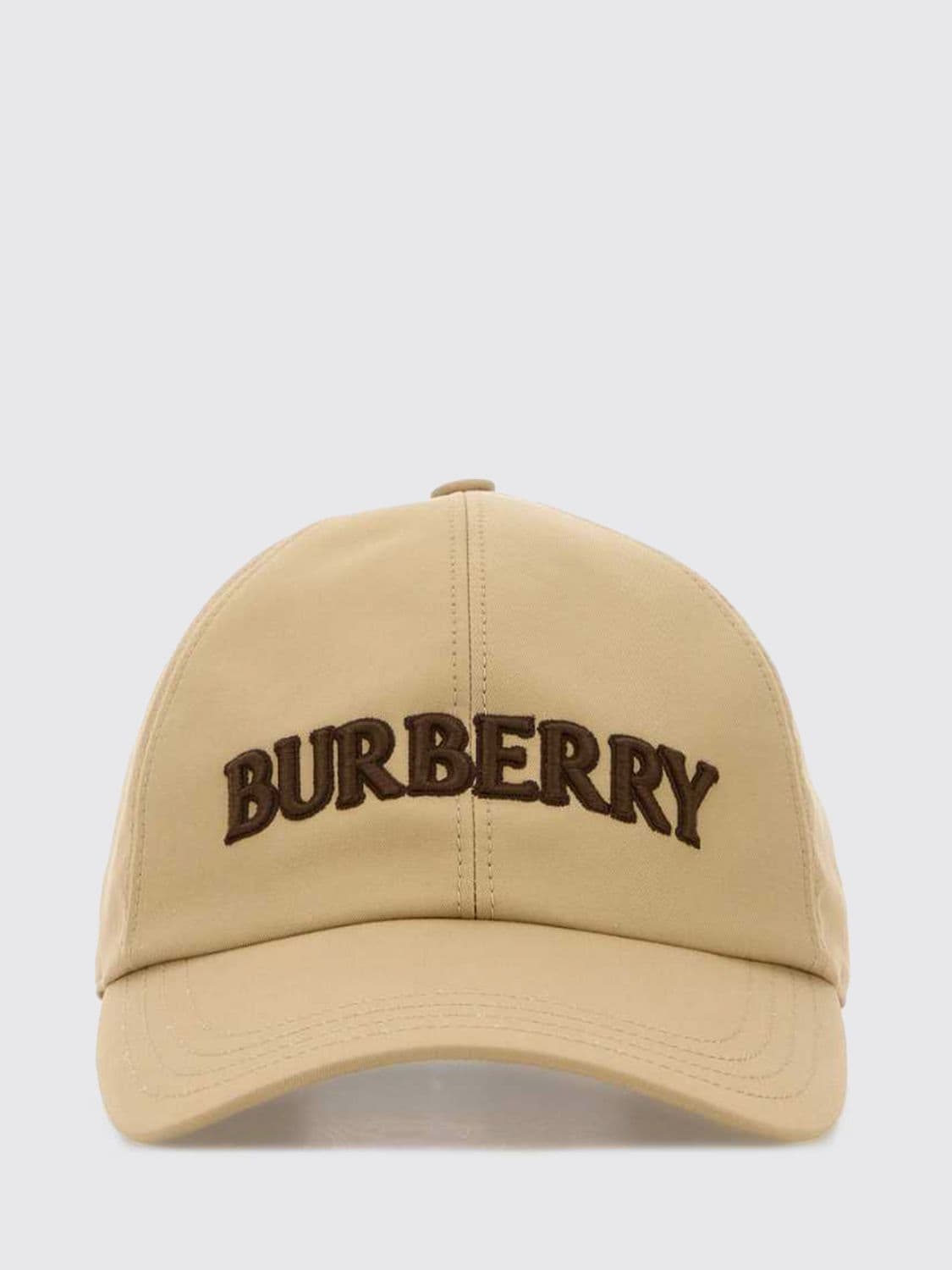 Burberry Cotton Twill Hat with Embroidered Logo