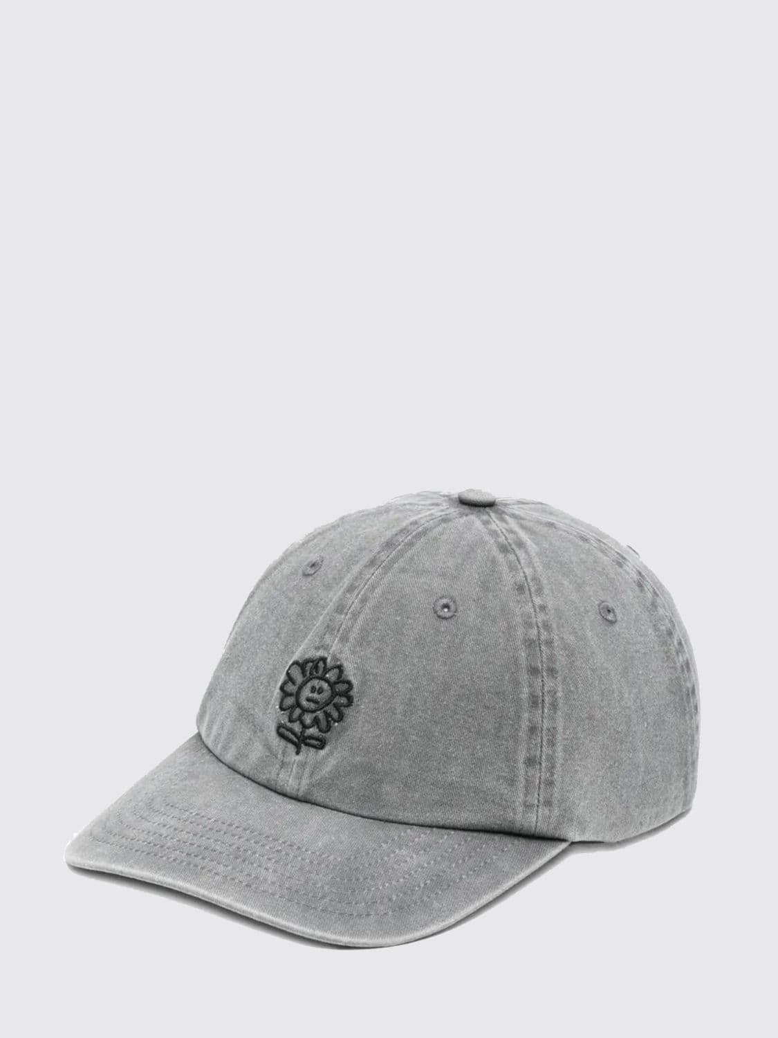 Sunflower Embroidered Cotton Denim Hat