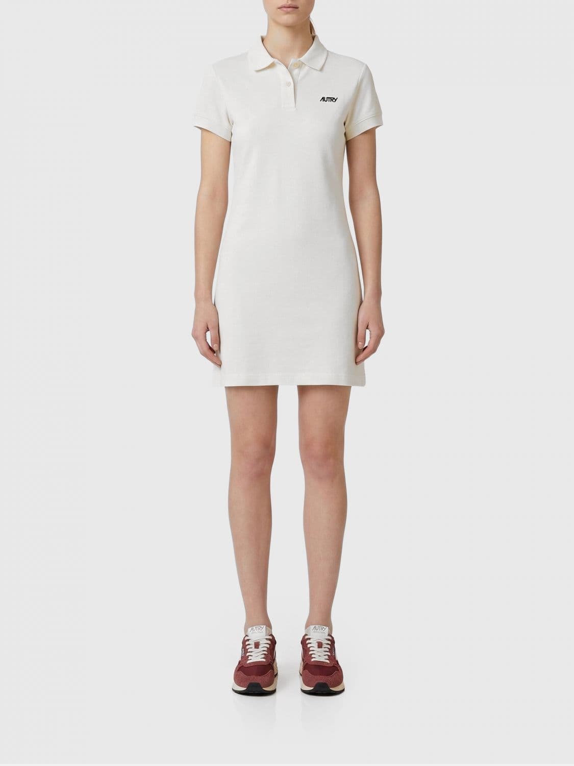 Autry Cotton Polo Dress With Logo