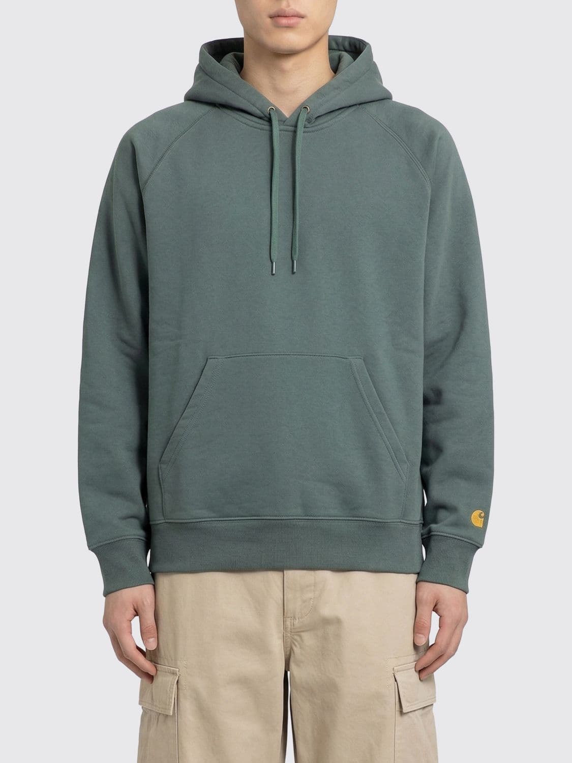 Carhartt Wip Basic Hooded Sweatshirt in Cotton Blend · S