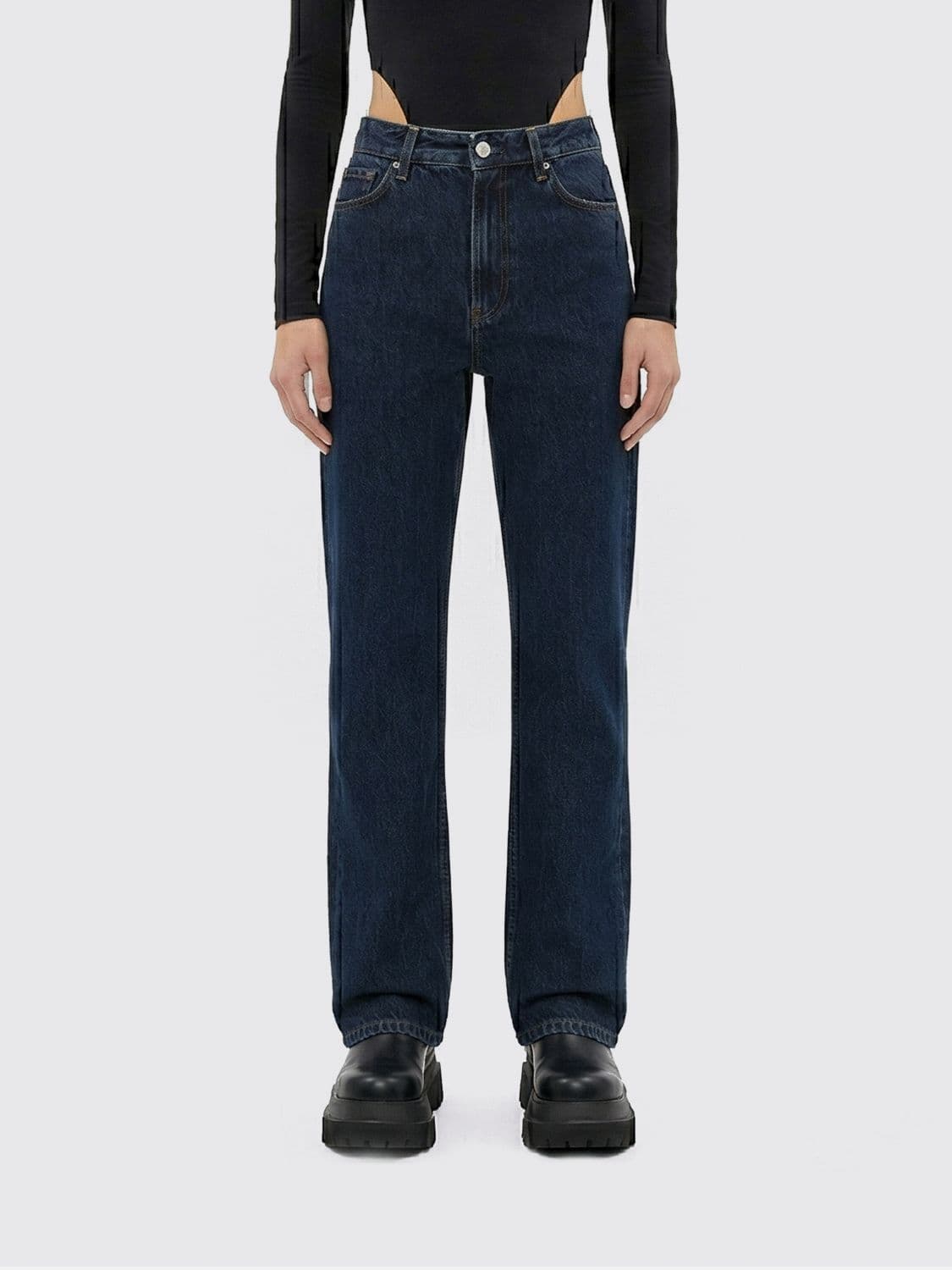 Toteme Straight Cotton Denim Jeans