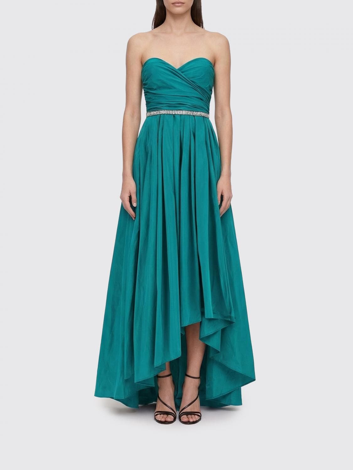 Pinko Taffeta Dress with Crystals