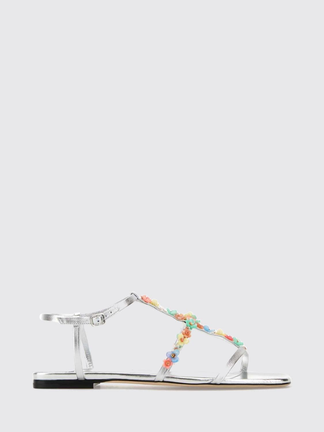 Jimmy Choo Heeled Sandal Woman color Silver